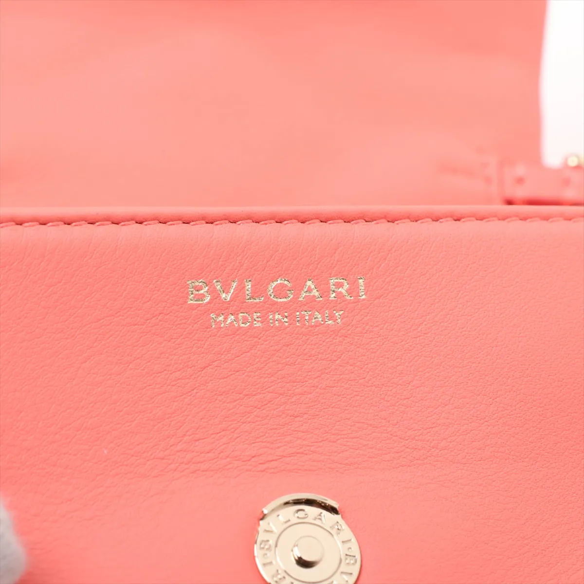 Serpenti Cabochon Leather Shoulder Bag Orange — view 8