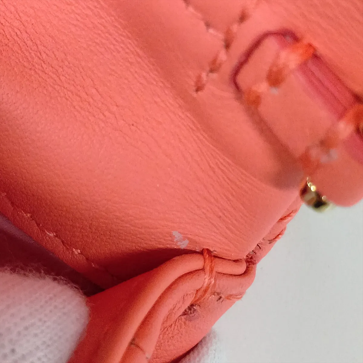 Serpenti Cabochon Leather Shoulder Bag Orange — view 10