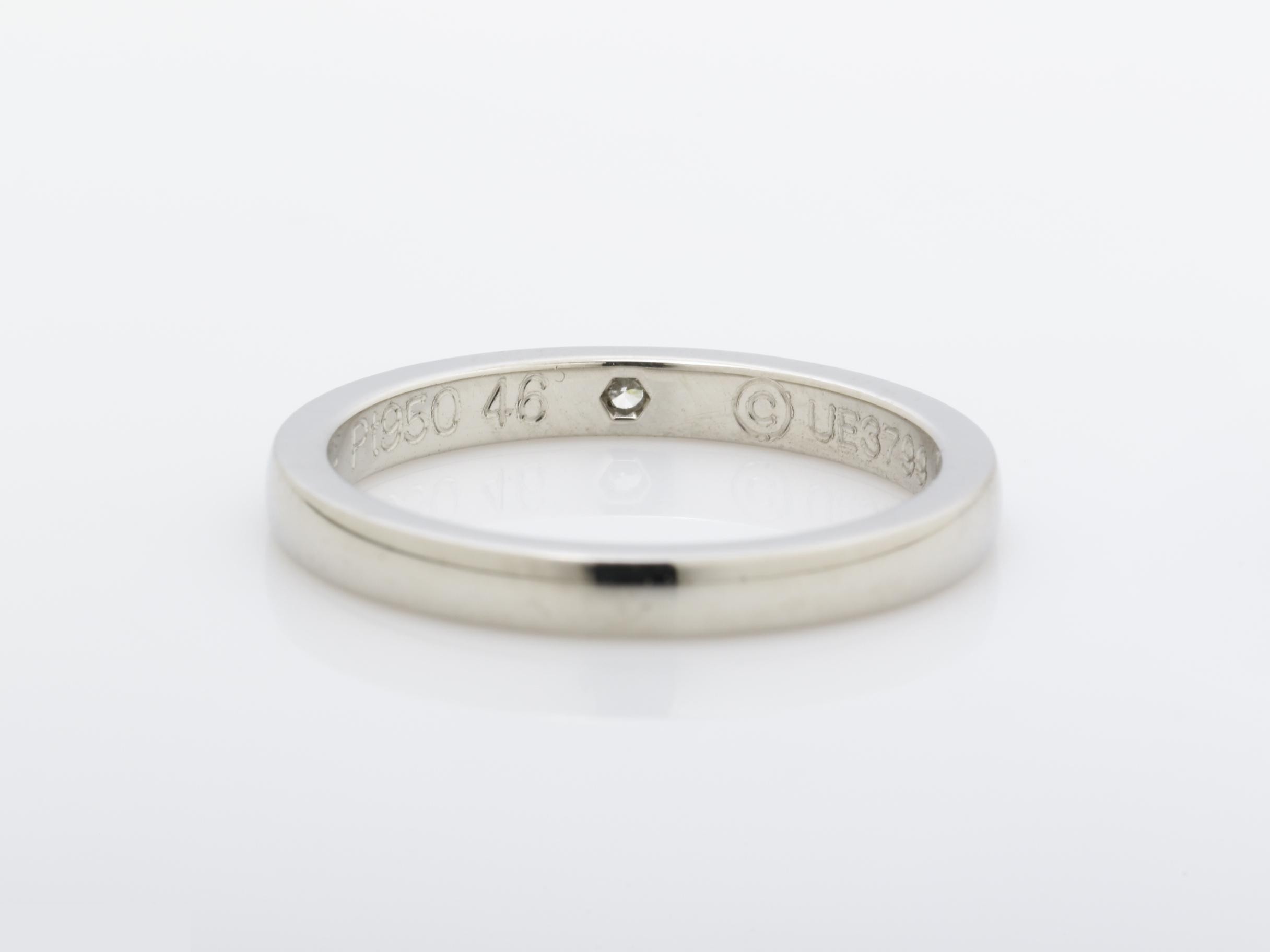 1P Diamond Precious Metal Ring 3.1g Pt950 #46 — view 4