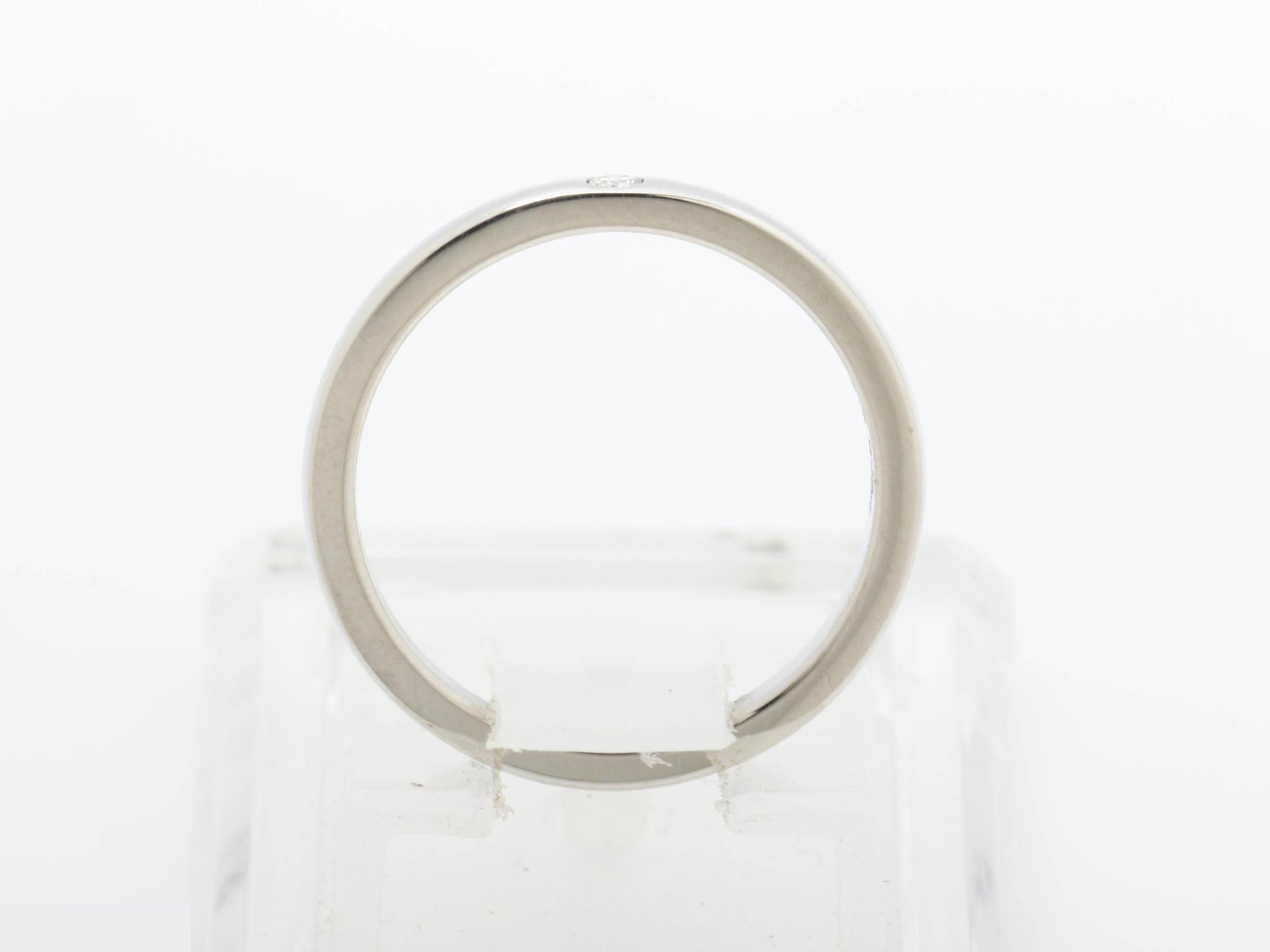 1P Diamond Precious Metal Ring 3.1g Pt950 #46 — view 5