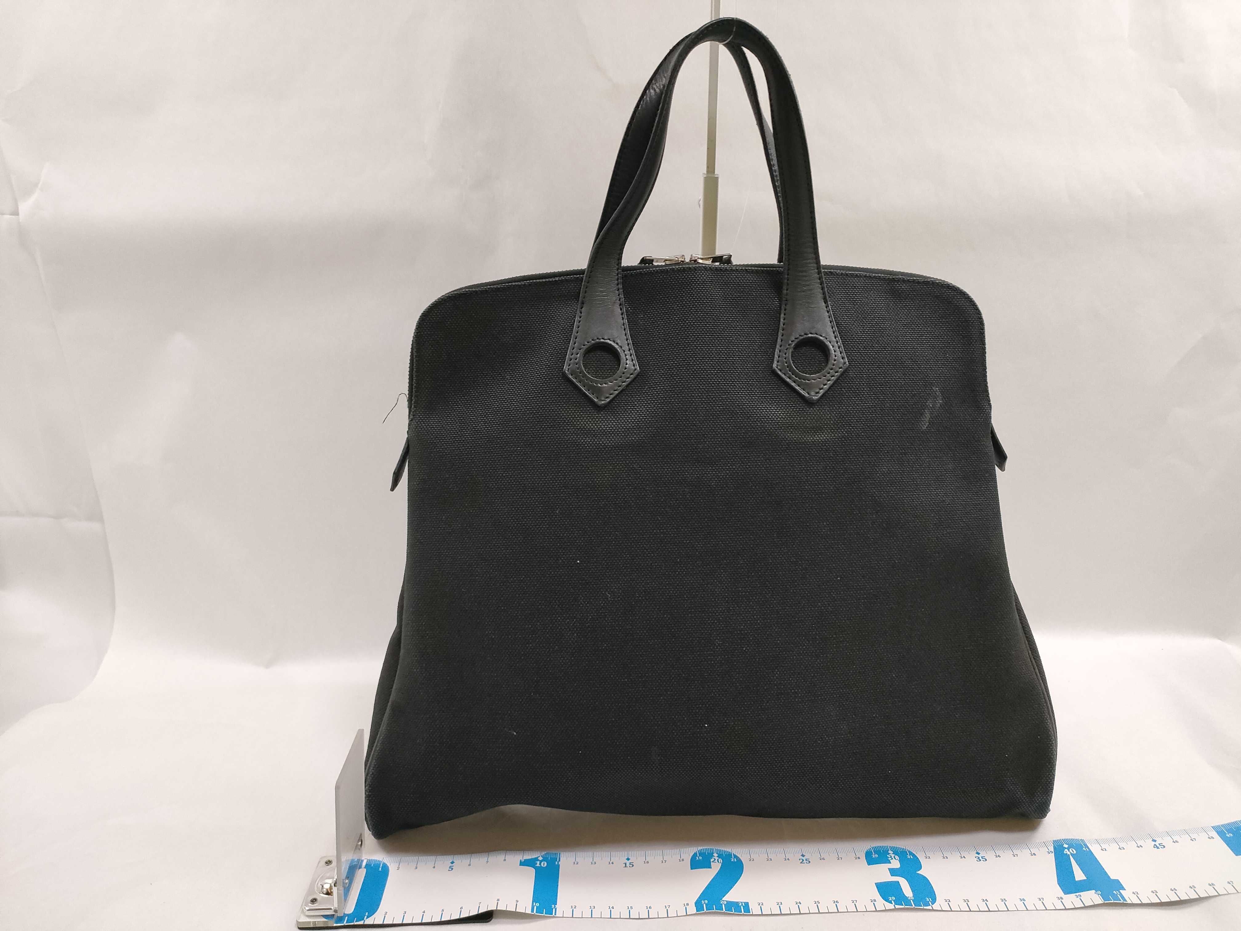 Sac Ybou MM Toile Goelan x Leather Black Silver Hardware I:2005 Tote Bag — view 2