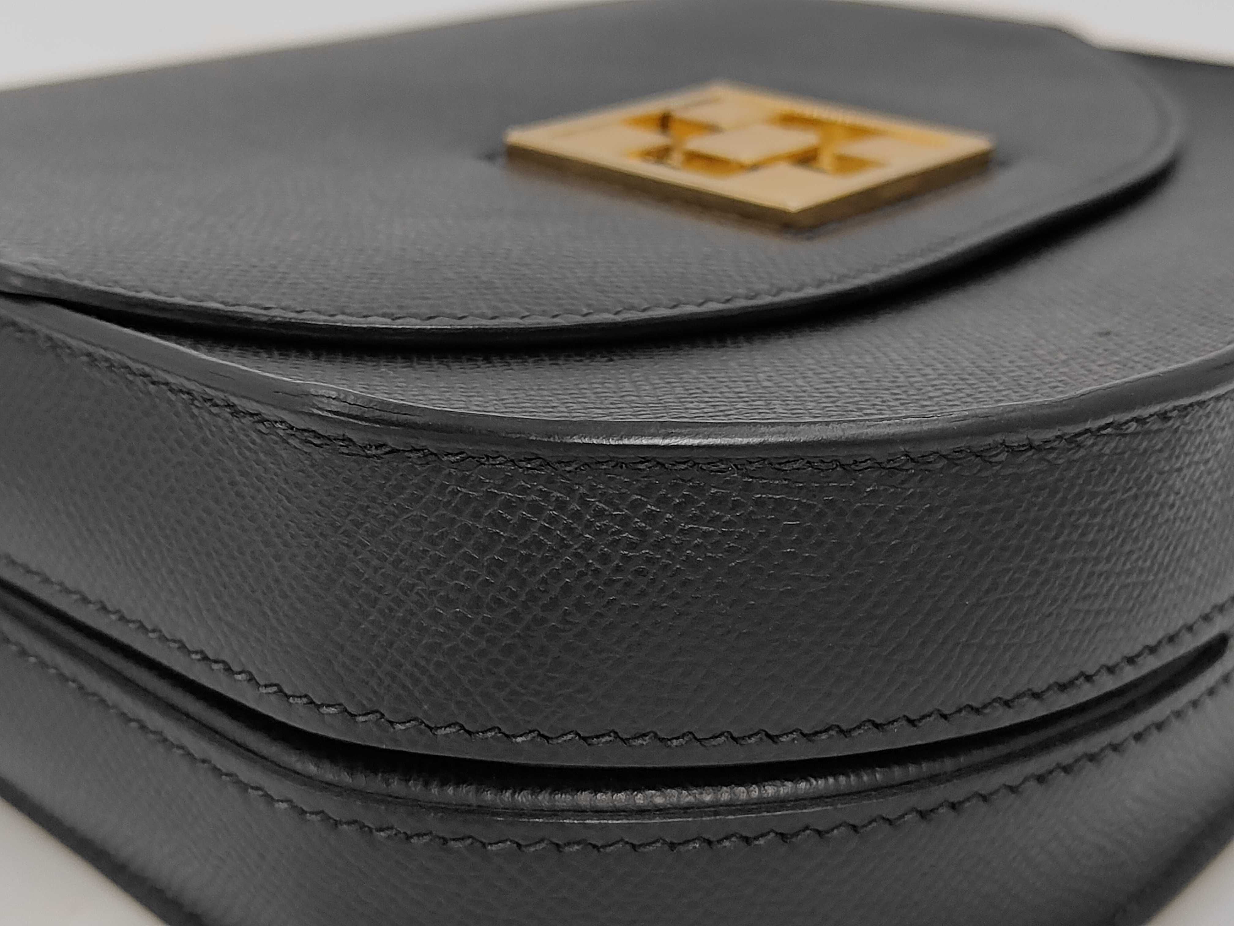 Mosaic 24/21 Shoulder Bag, Epsom Leather, Black, Y Stamp, Gold Diameter (GD) — view 6