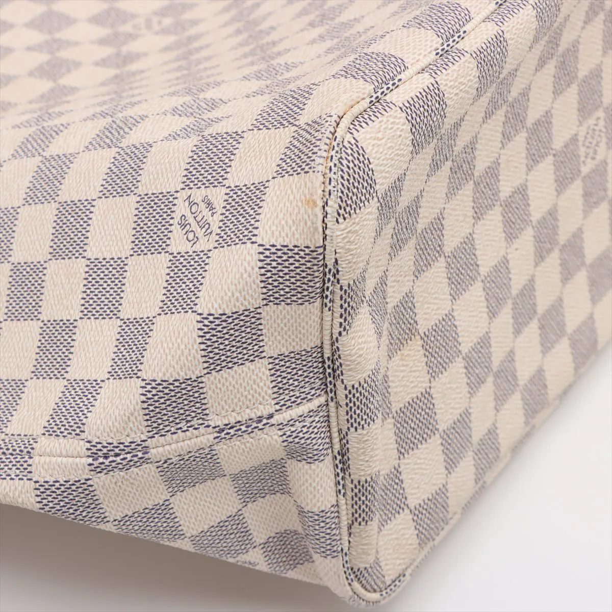 Damier Azur Neverfull MM N51107 SP3150 White — view 13