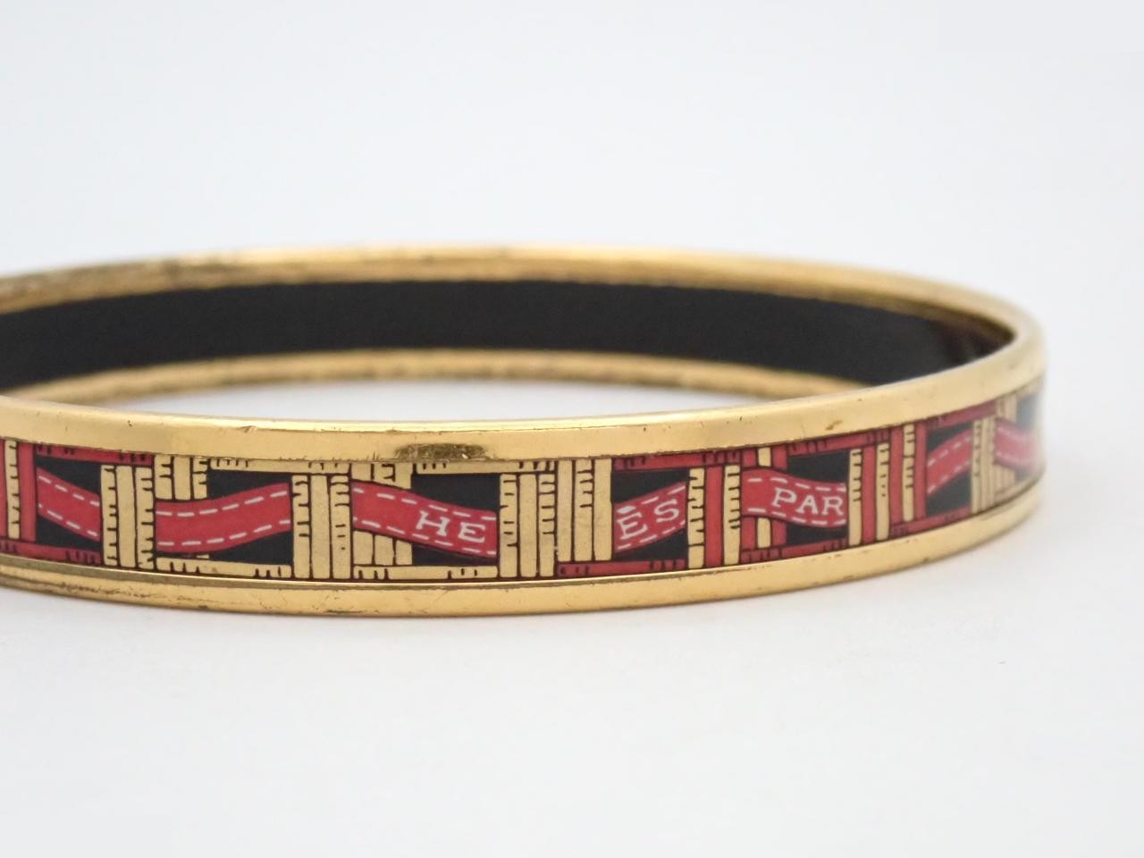 Email PM, Red x Black, Gold Plated, Wrist size approximately 20cm — view 3