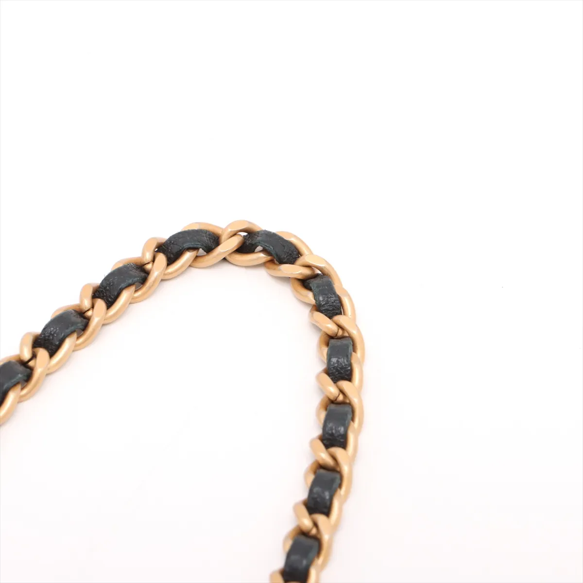 Matelassé Lambskin Chain Wallet, Top Handle, Black, Gold Hardware, J88AHP82, Random Plate — view 15