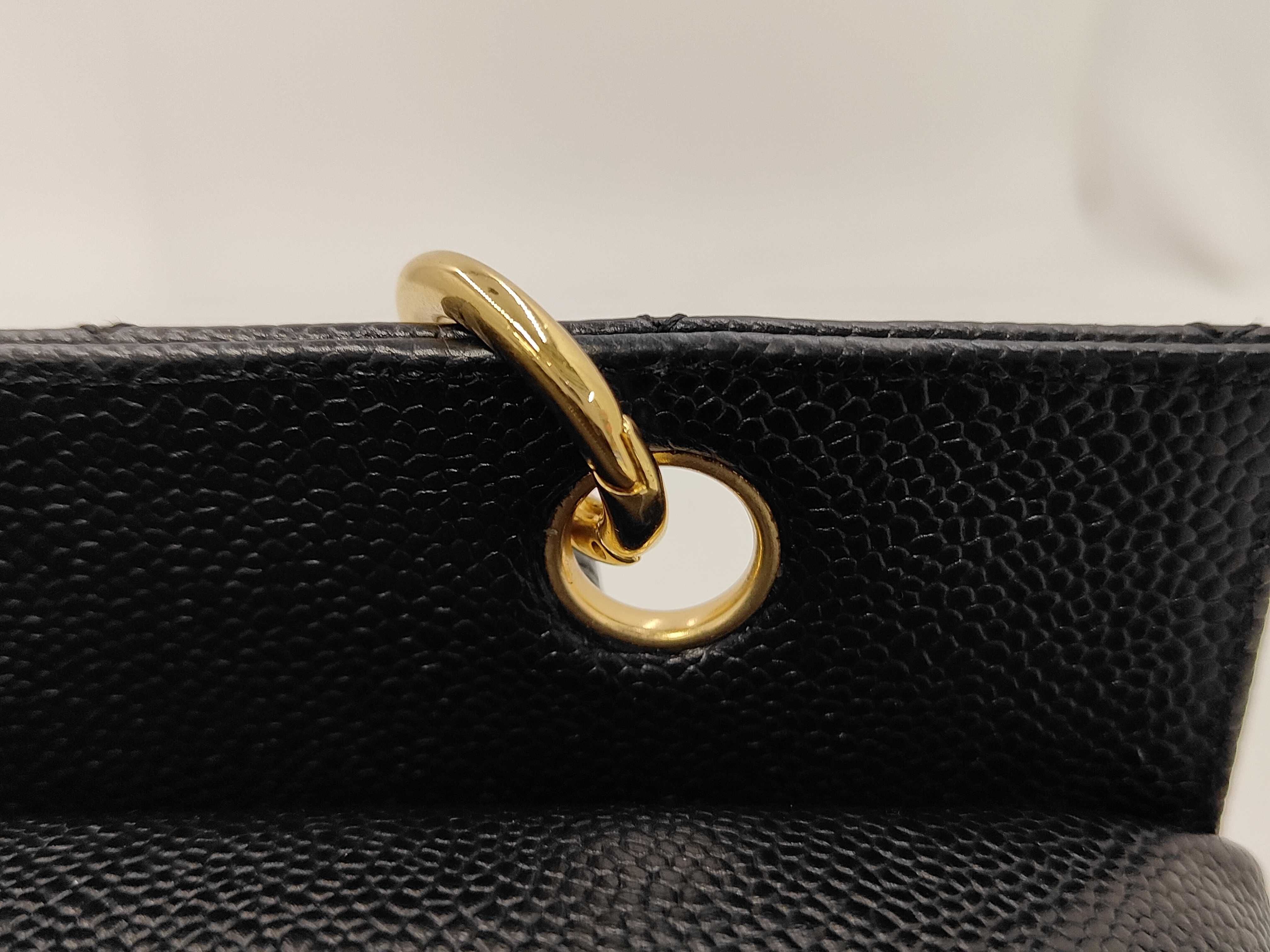 Caviar Skin Chain Tote Bag Shoulder Bag — view 12