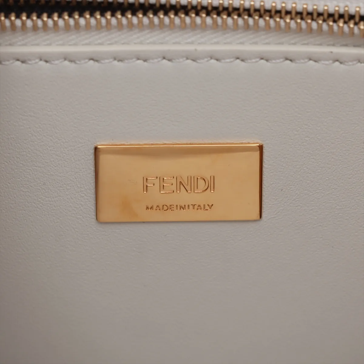 Mini Peekaboo Raffia x Leather 2WAY Handbag Beige 8BN244 — view 11