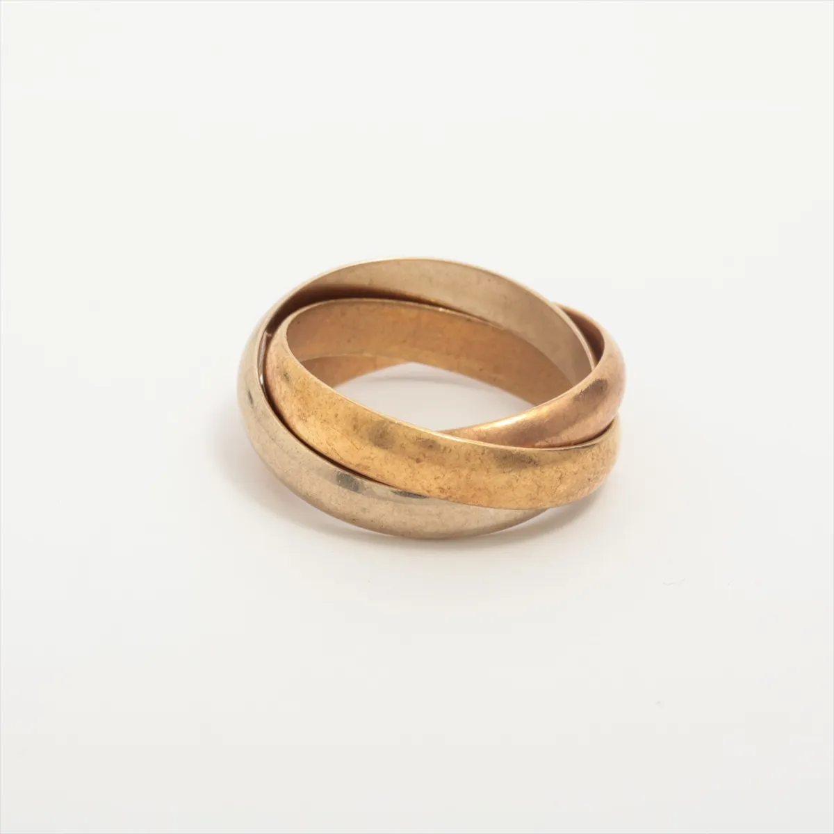 Trinity Ring 750 (Yellow Gold x Pink Gold x White Gold) 7.5g Size 51 — view 2
