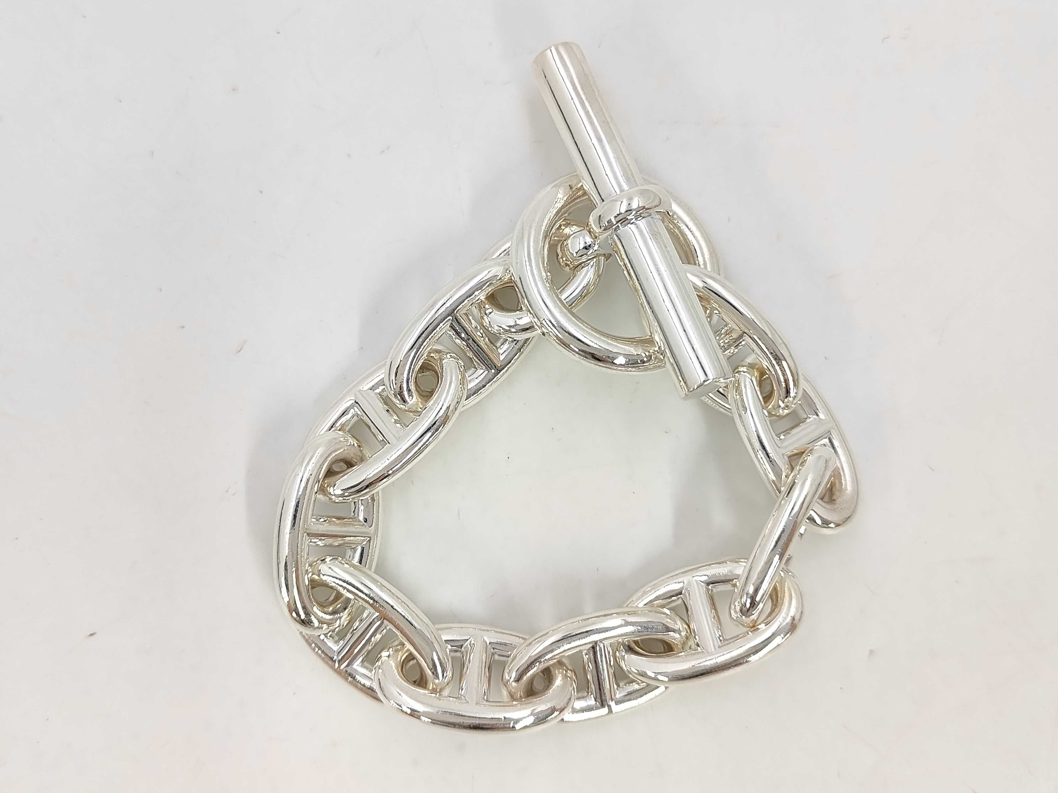 Chaine d'Ancre TGM 10-link bracelet, 24-stamped, Ag925, 100.4g. Bracelet/Bangle. — view 2