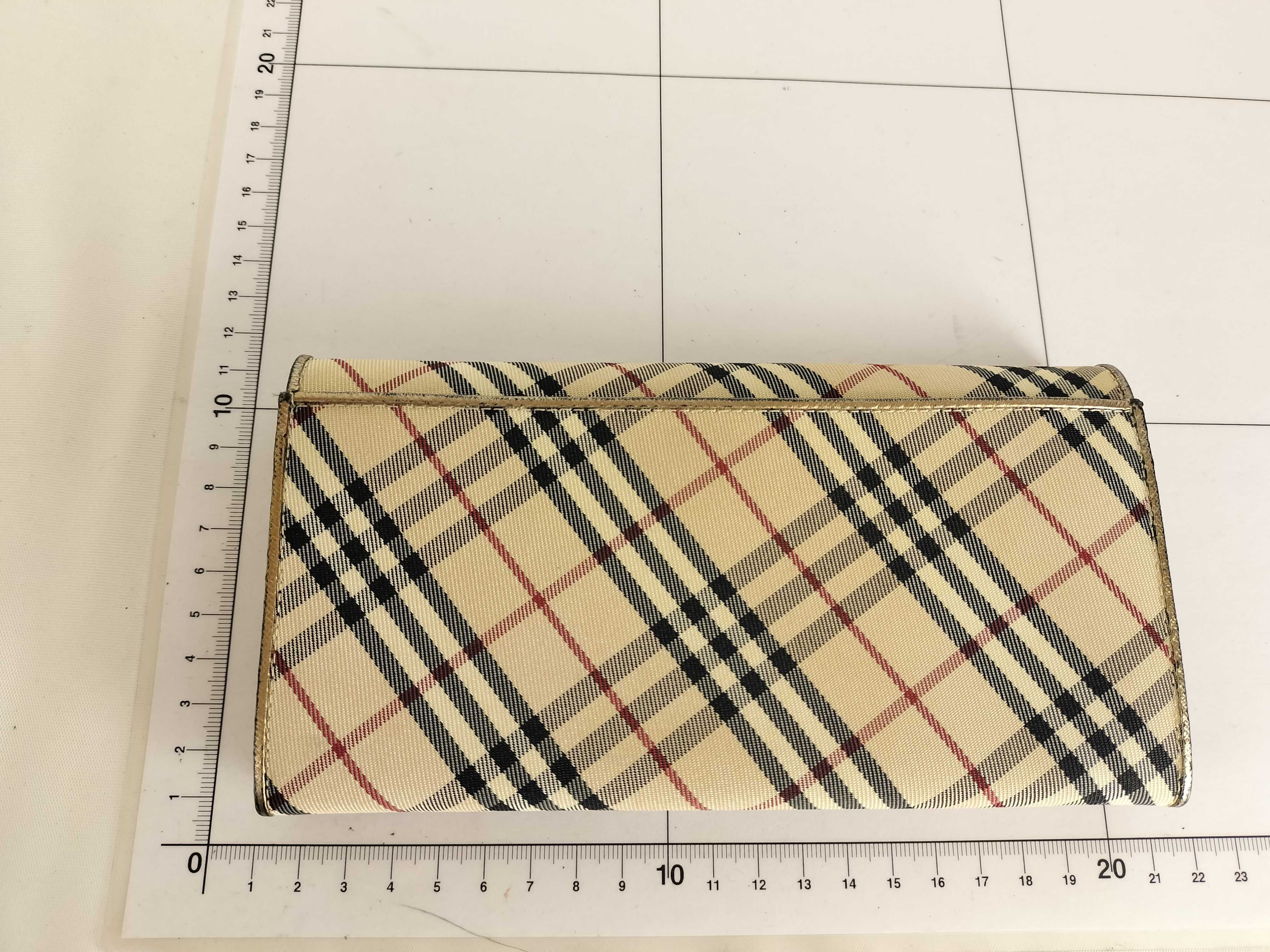 Nova Check Long Wallet, Clasp Purse — view 12