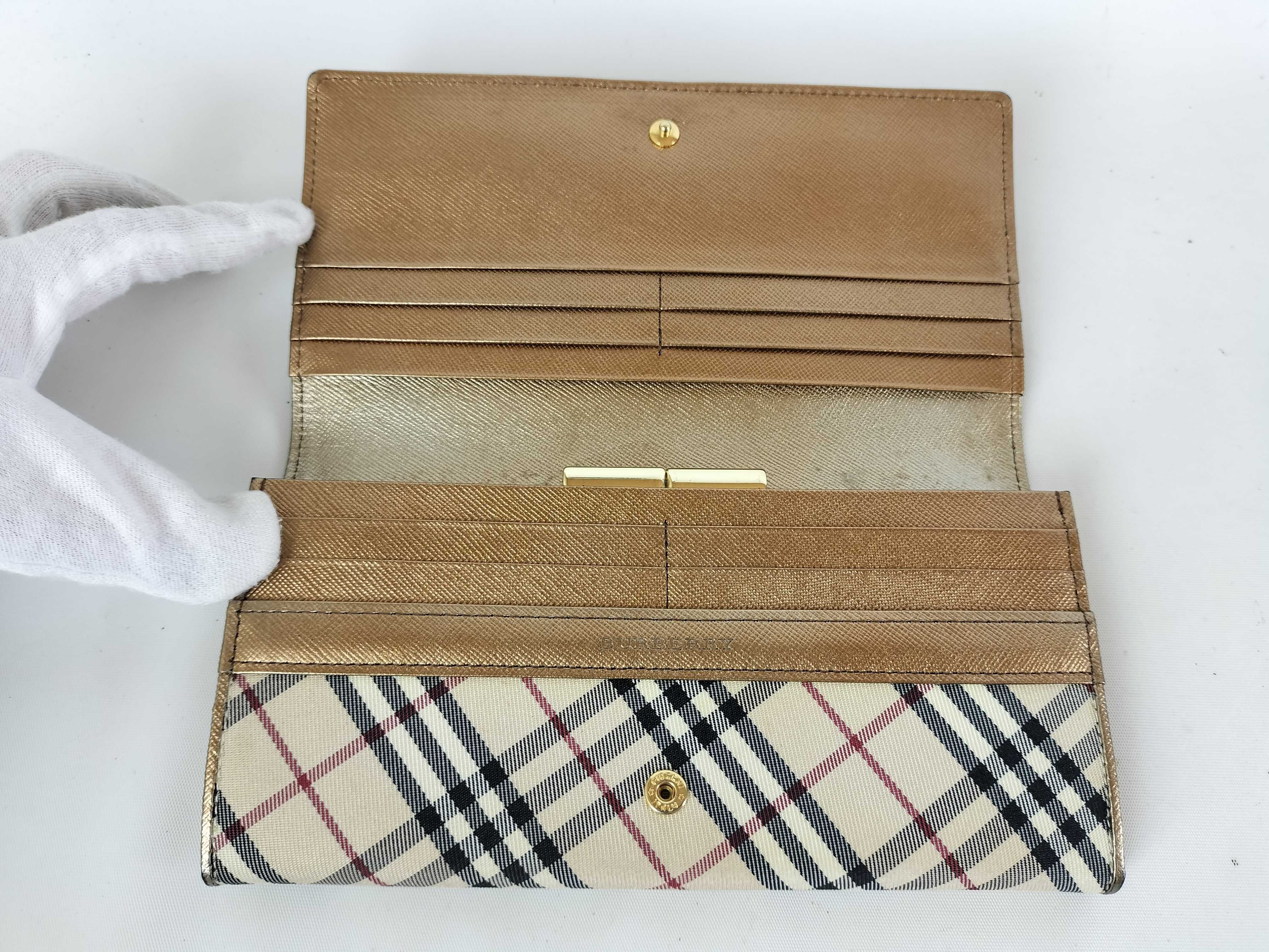Nova Check Long Wallet, Clasp Purse — view 6