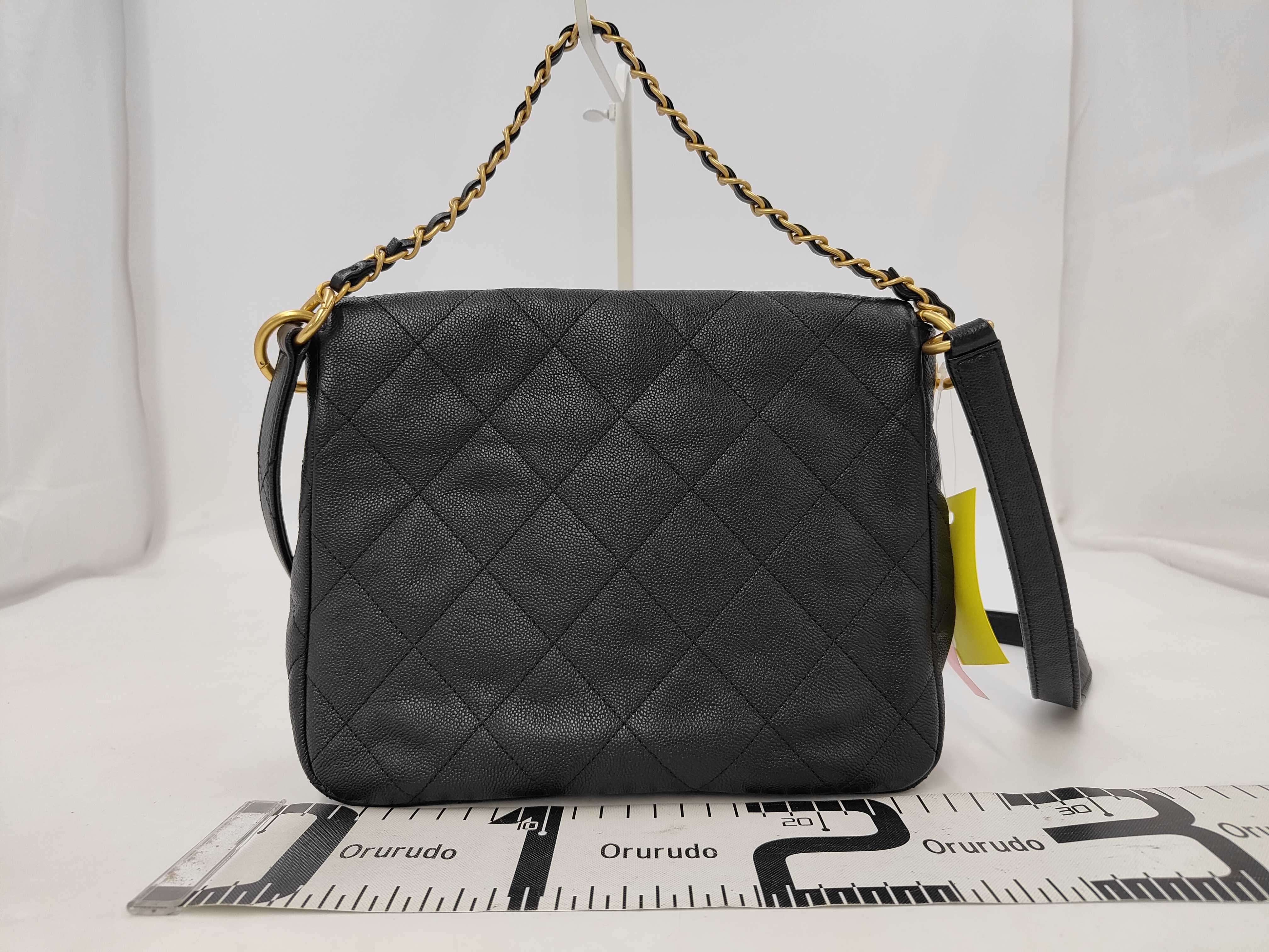 Caviar Skin Hobo Bag, 2-Way, Turn-Lock, Coco Button Shoulder Bag — view 2