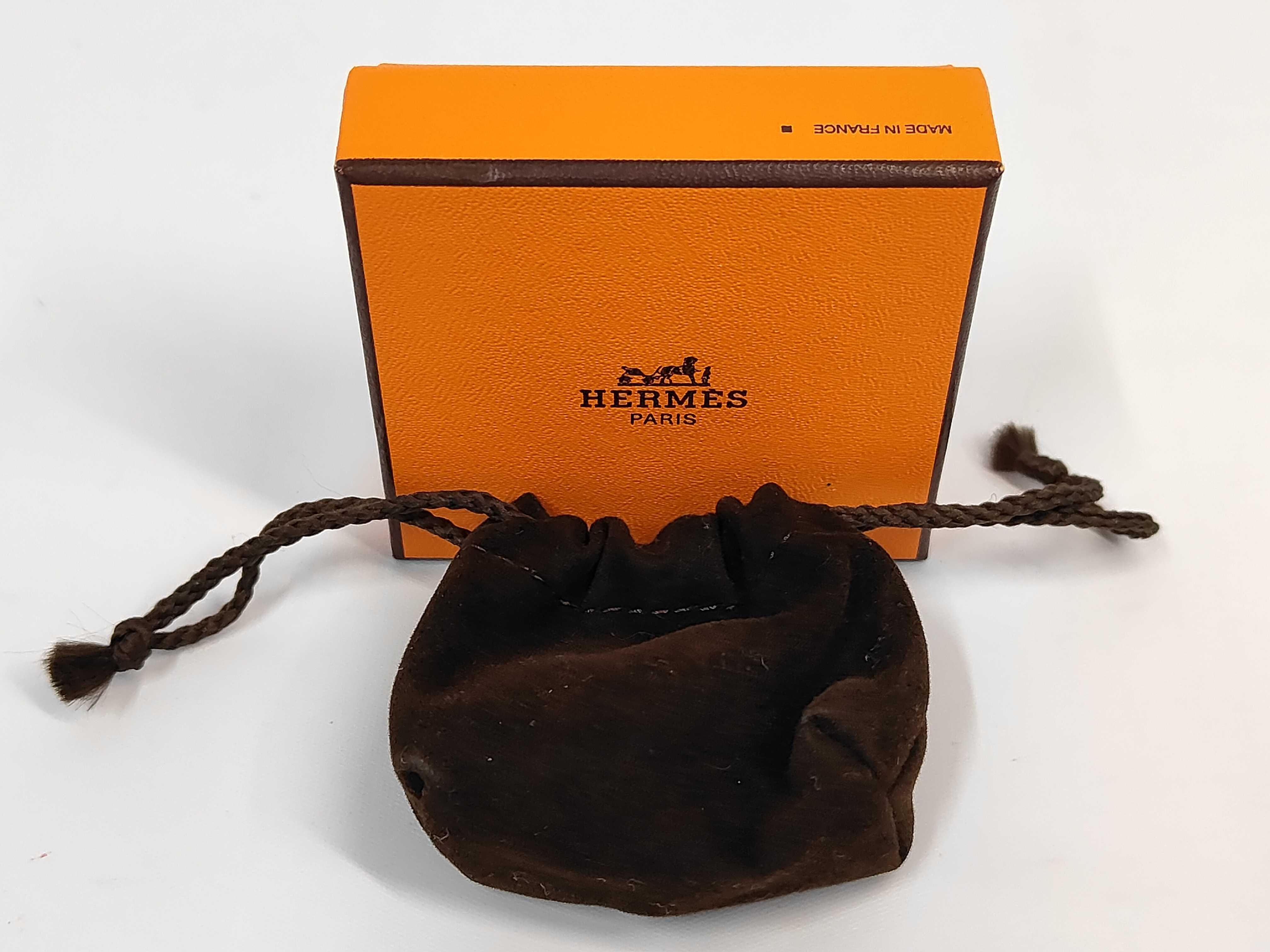Olympus Ring GM "S size" Black x Gold hardware Hermes Ring — view 8