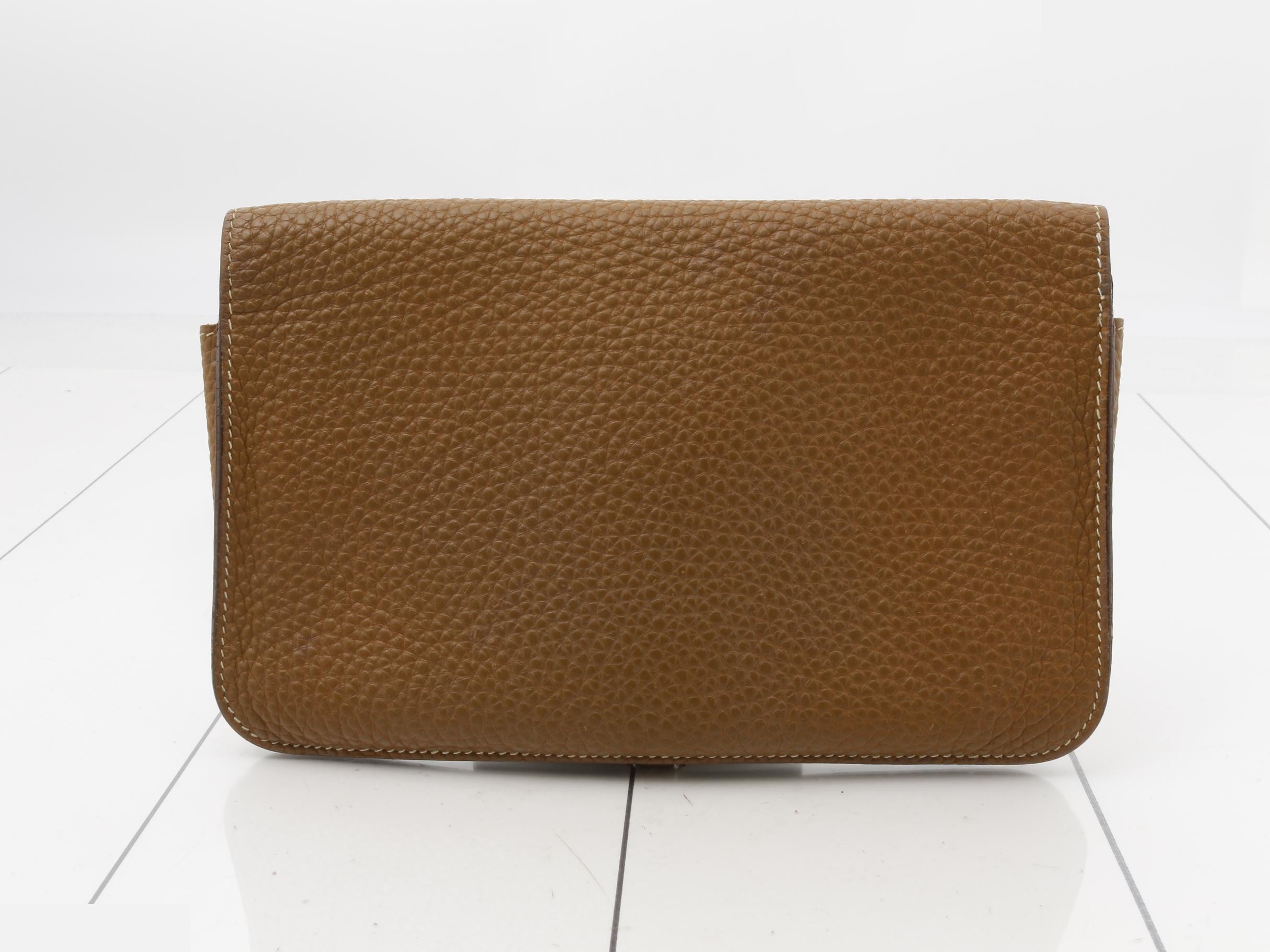 Dogon Duo Wallet, H Stamp, Gold — view 2