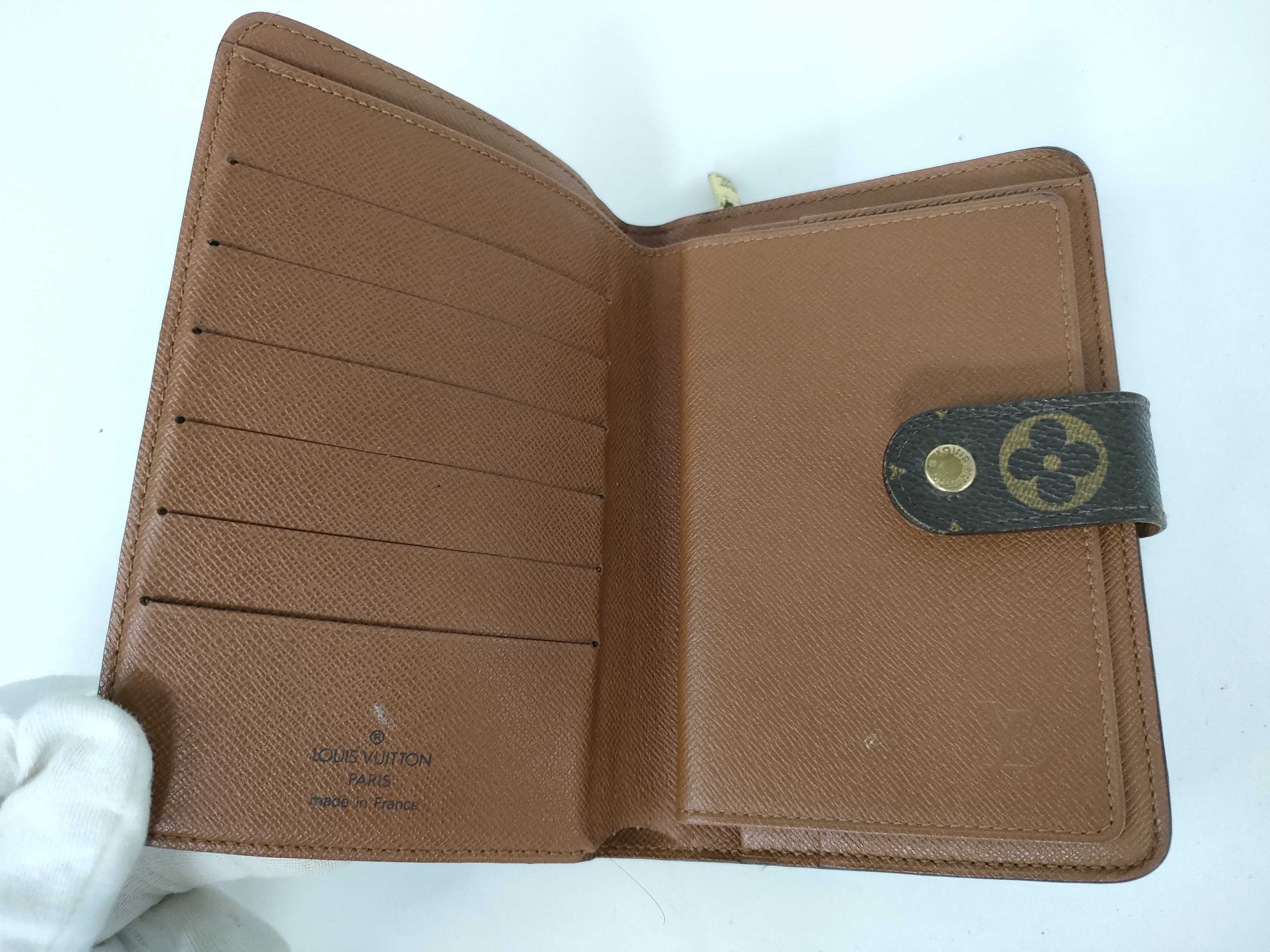 Monogram Louis Vuitton Monogram Folding Wallet with Card Case — view 8