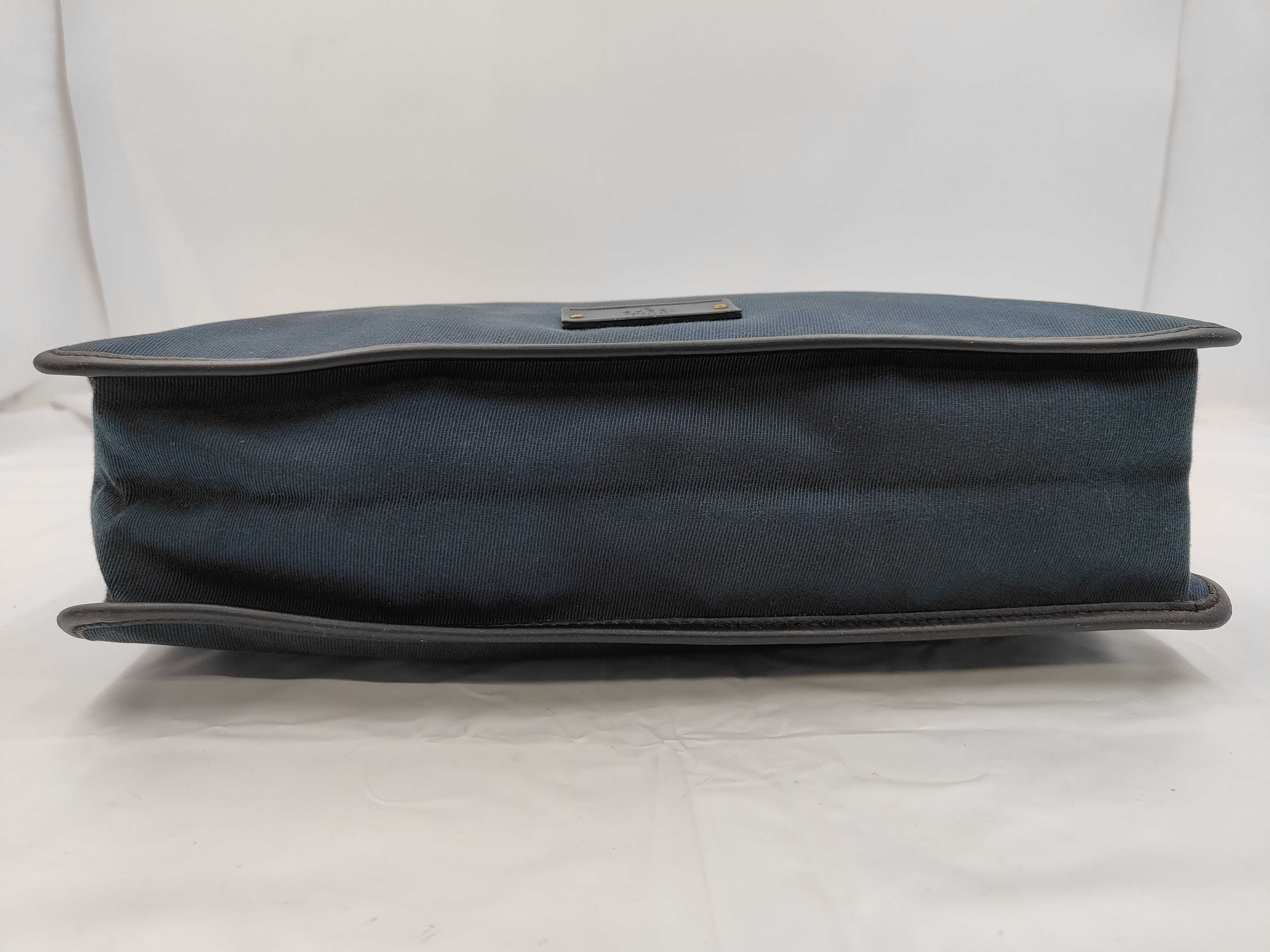 Canvas Leather Black Shoulder Bag 90656 001364 — view 6