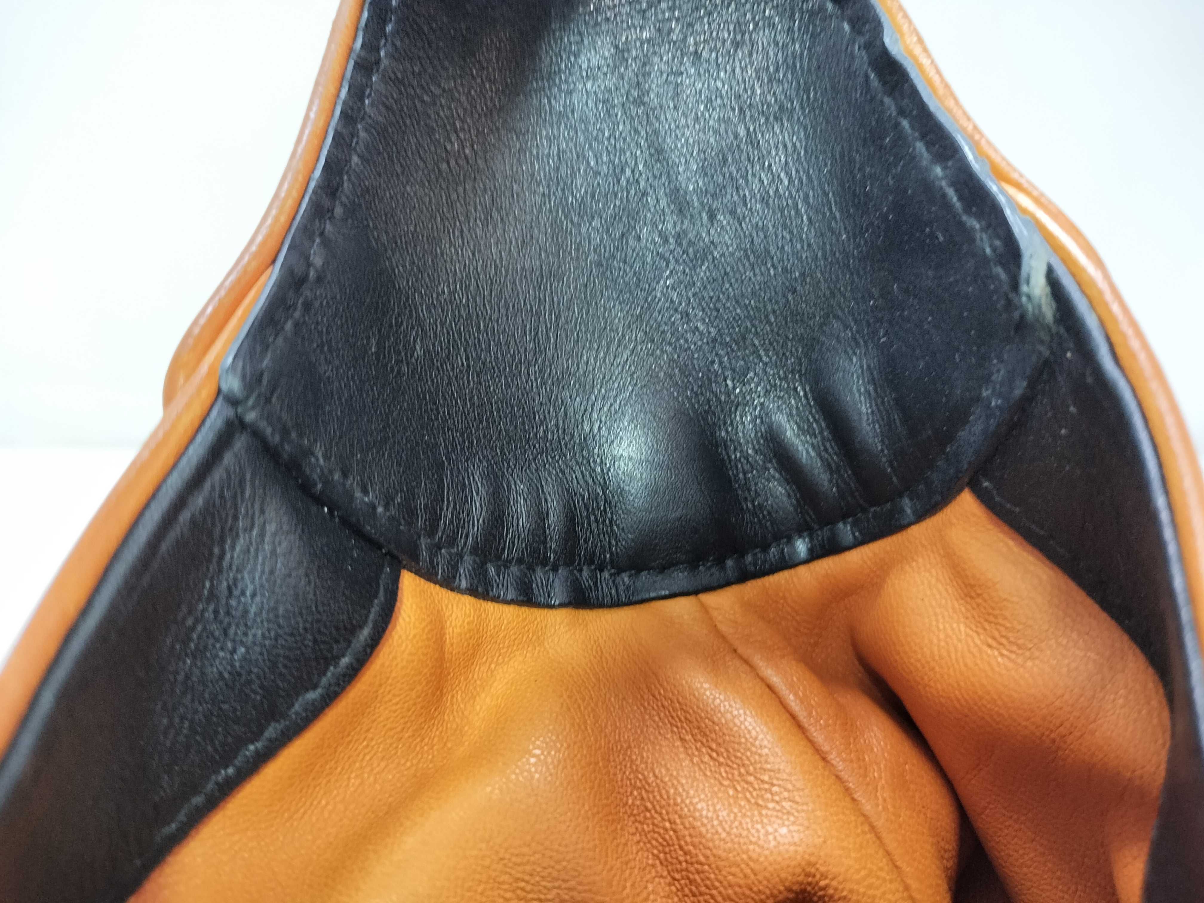 Jackie Shoulder Bag, Leather, Black/Orange, Strap, Dust Bag — view 12