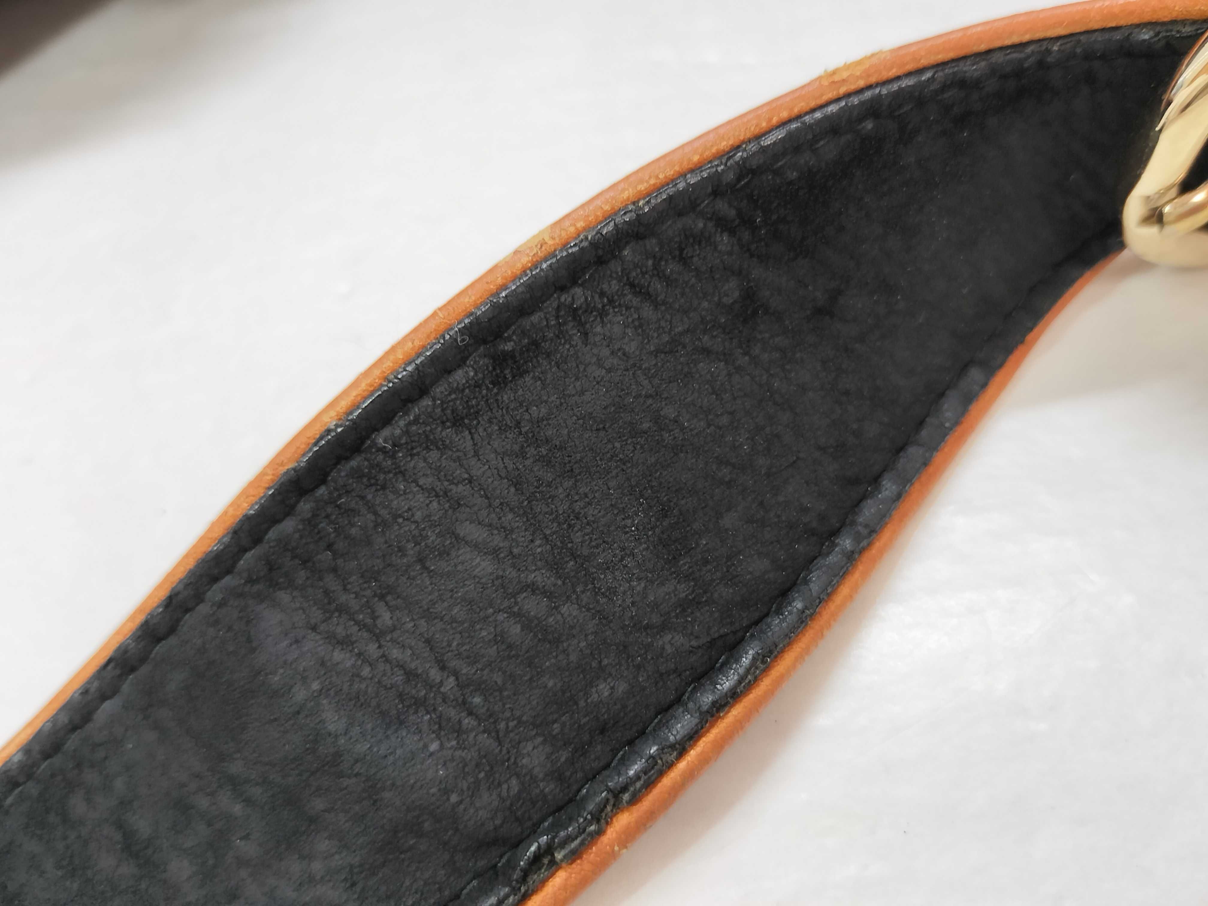 Jackie Shoulder Bag, Leather, Black/Orange, Strap, Dust Bag — view 4