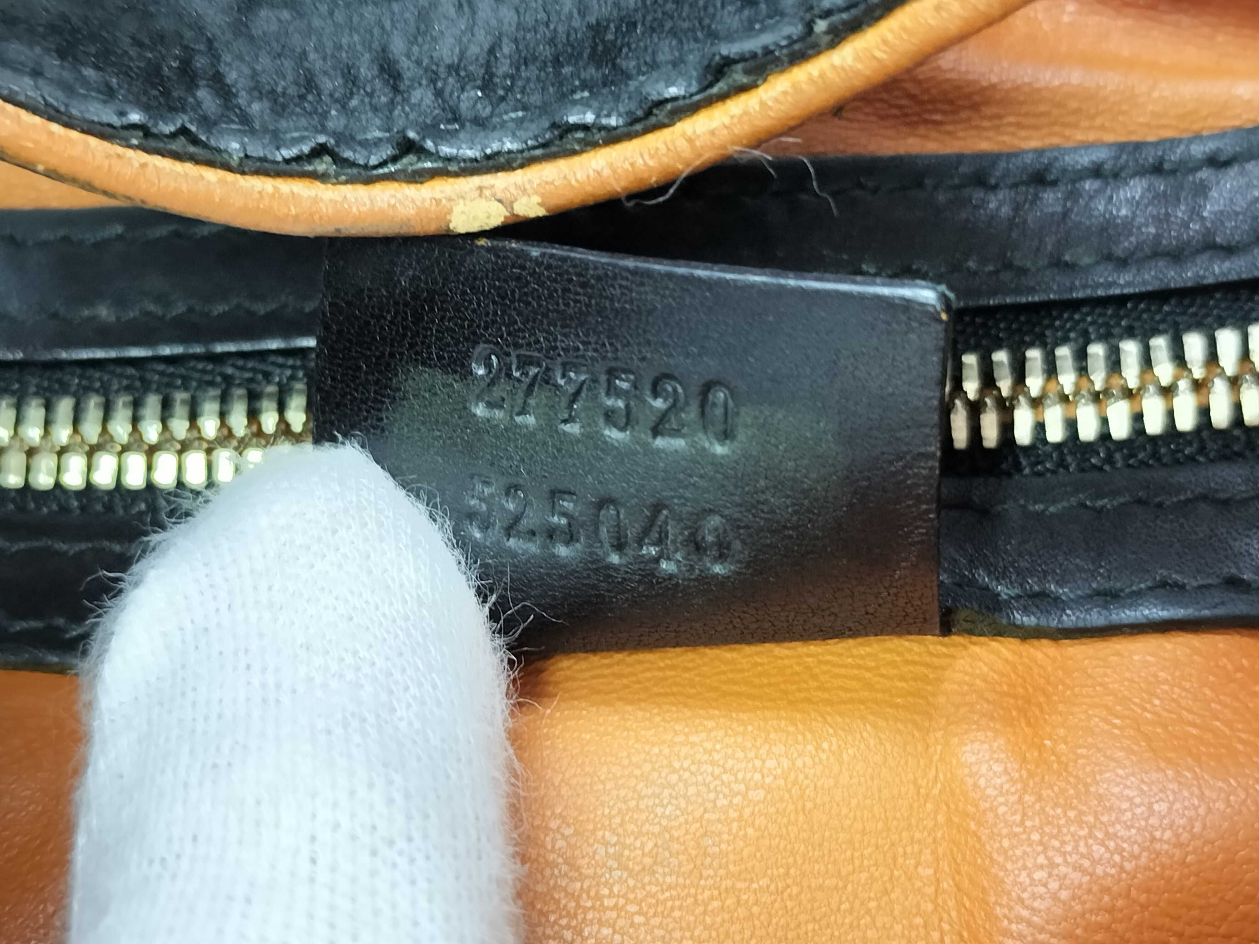 Jackie Shoulder Bag, Leather, Black/Orange, Strap, Dust Bag — view 9