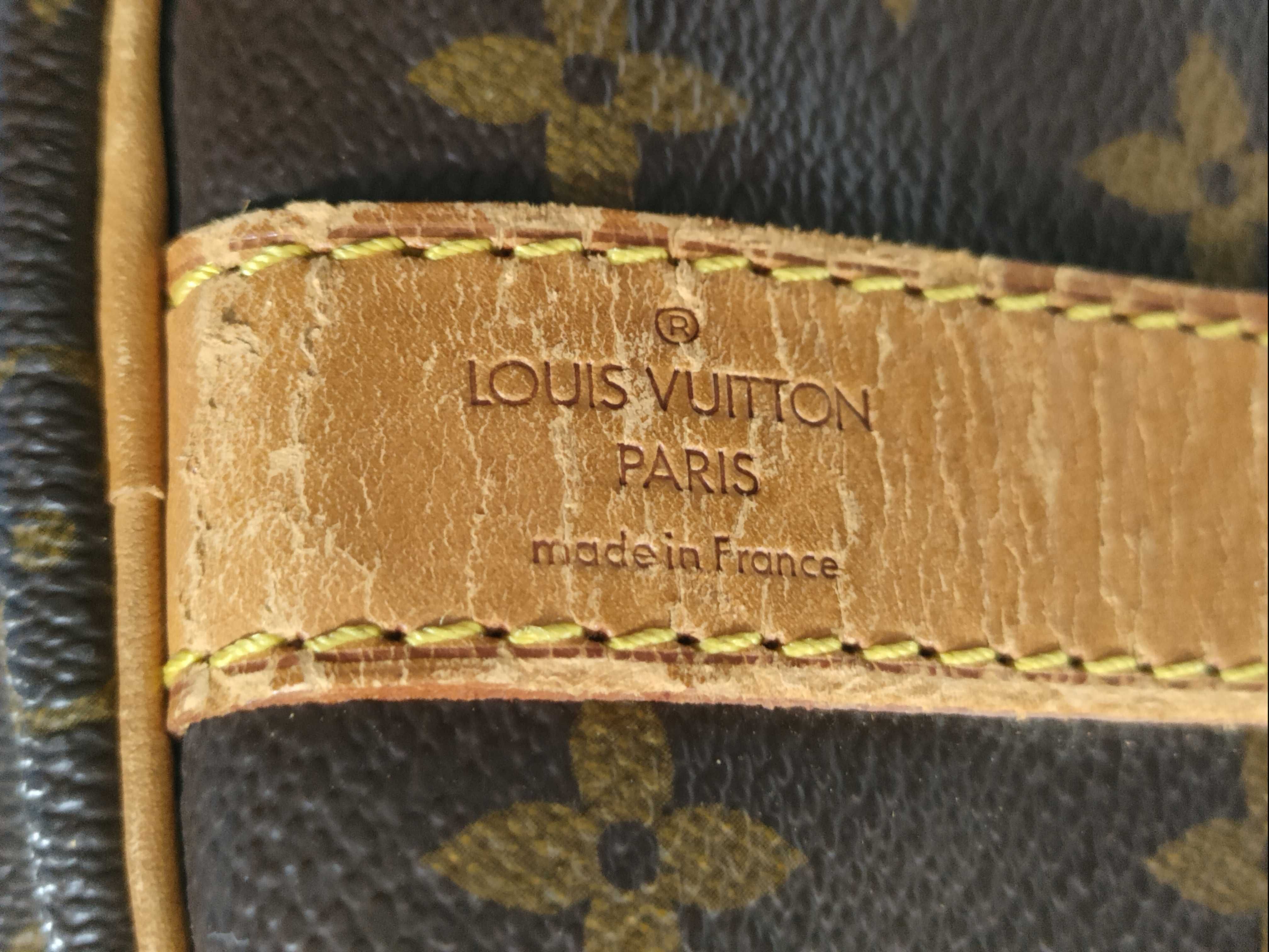 Monogram LV Keepall Bandoulière Boston Bag with Strap — view 12