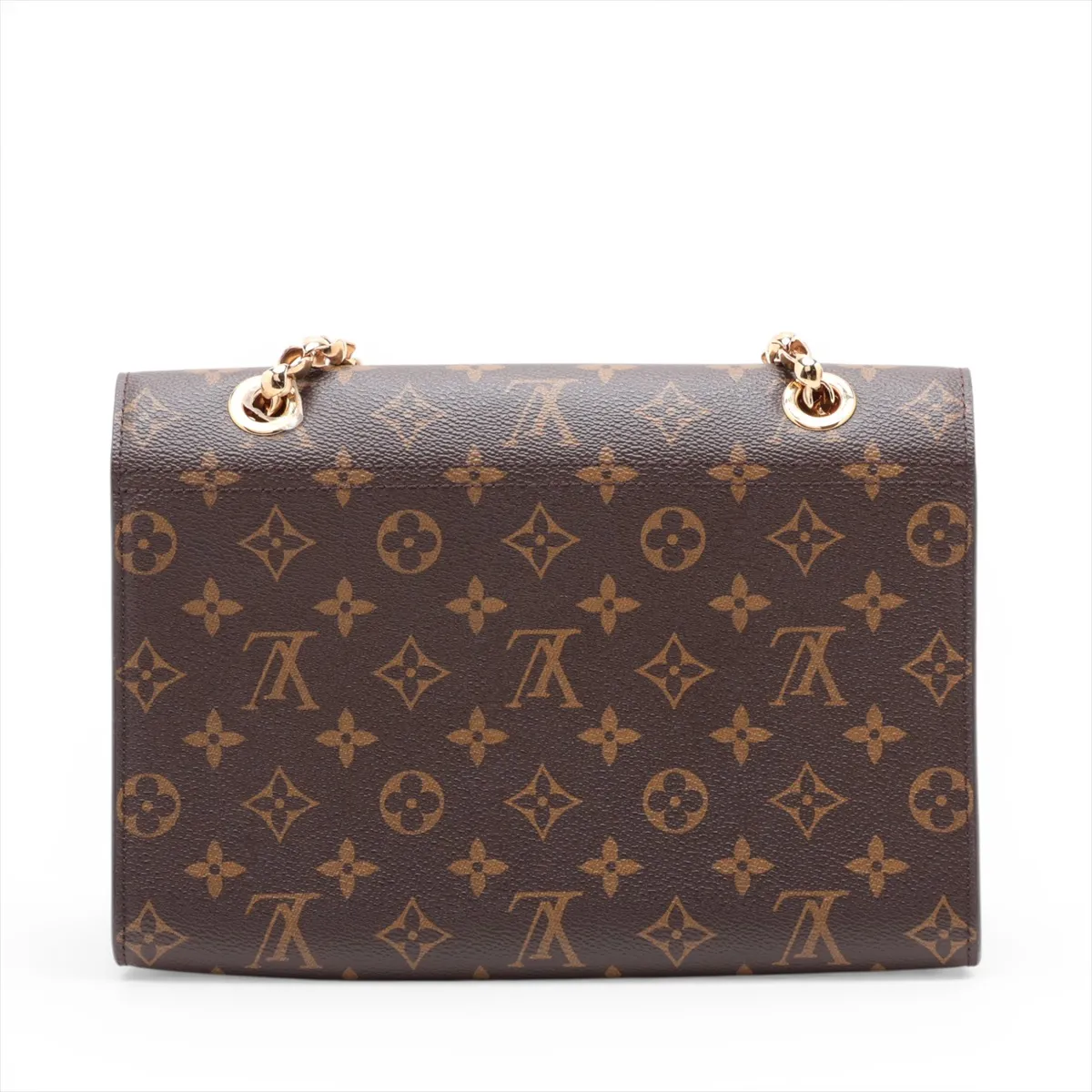 Monogram x Leather Victoire M41731 CA0169 Brown x Red (RFID detected) — view 2