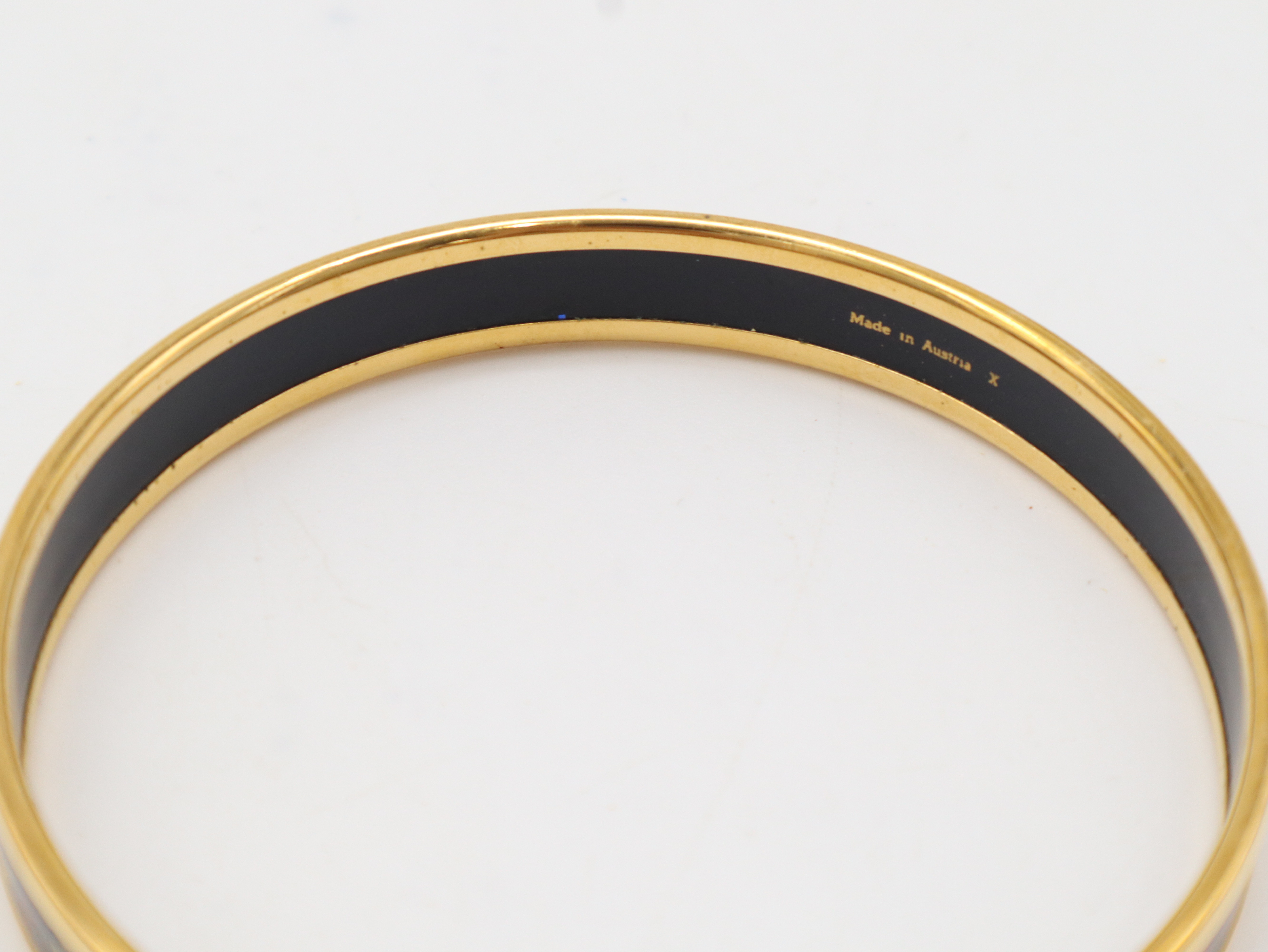 Enamel PM Bracelet, Cloisonné Enamel, GP, Multicolor, Black Bracelet/Bangle — view 4