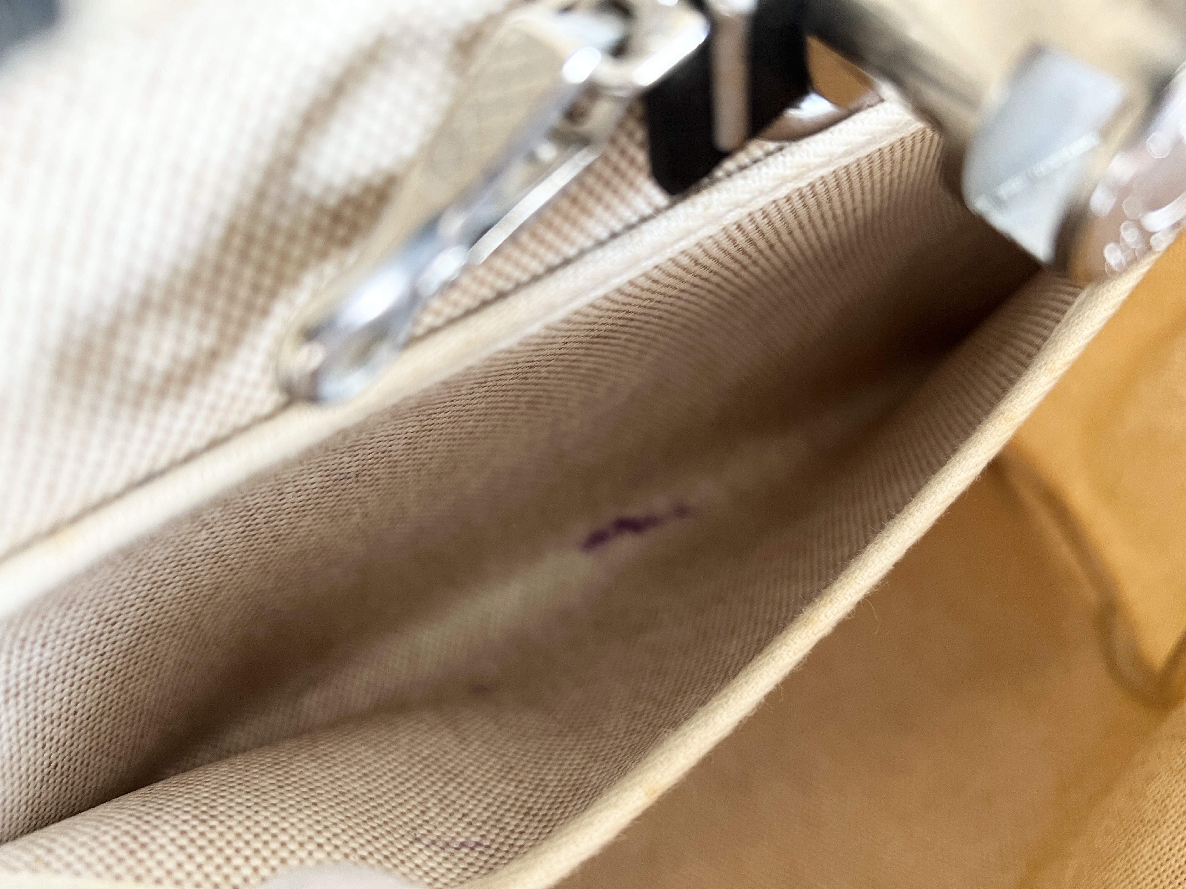Herbag PM D stamp Canvas Leather 2-way Shoulder Bag Handbag Shoulder Bag — view 9