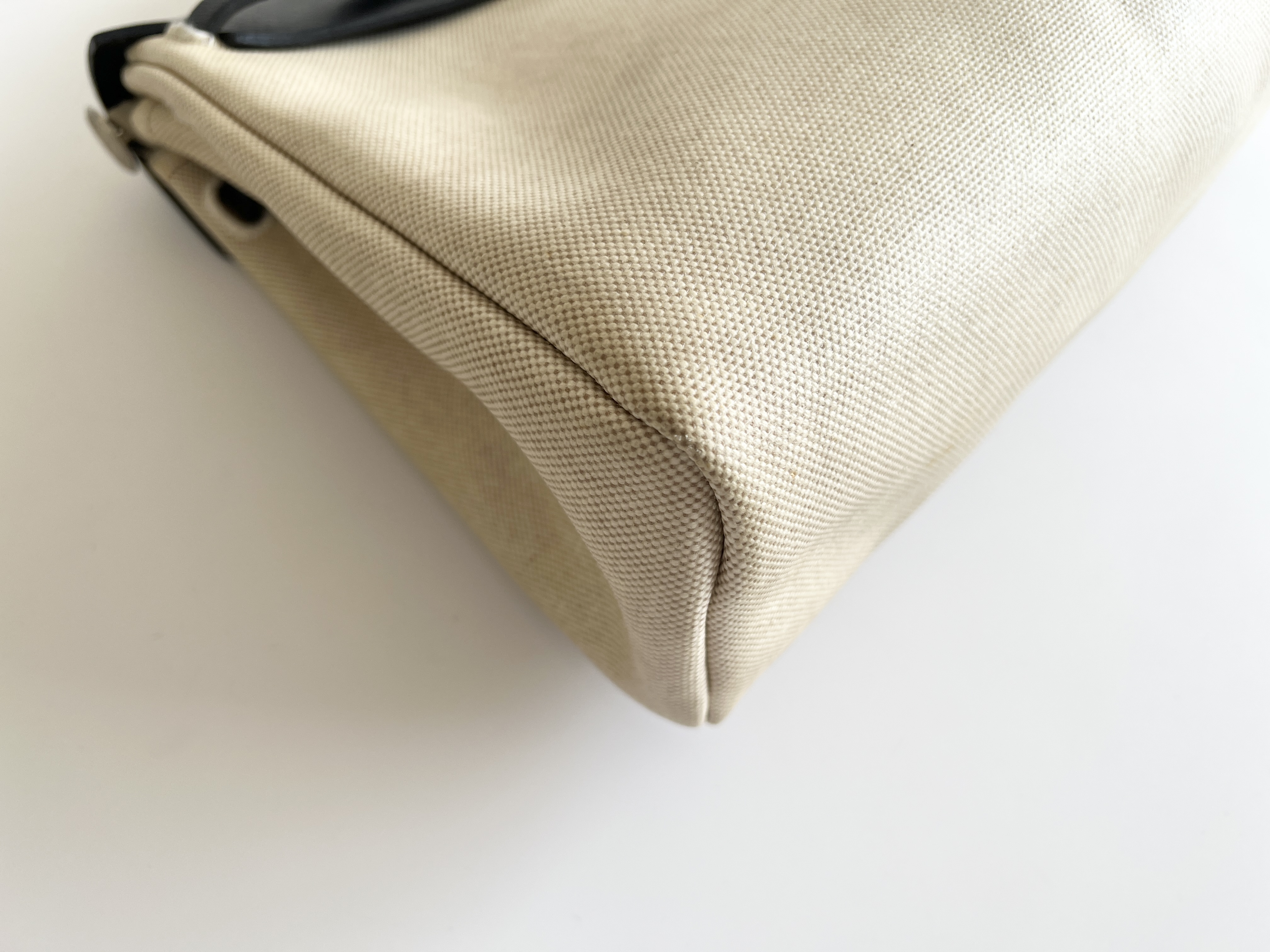 Herbag PM D stamp Canvas Leather 2-way Shoulder Bag Handbag Shoulder Bag — view 10