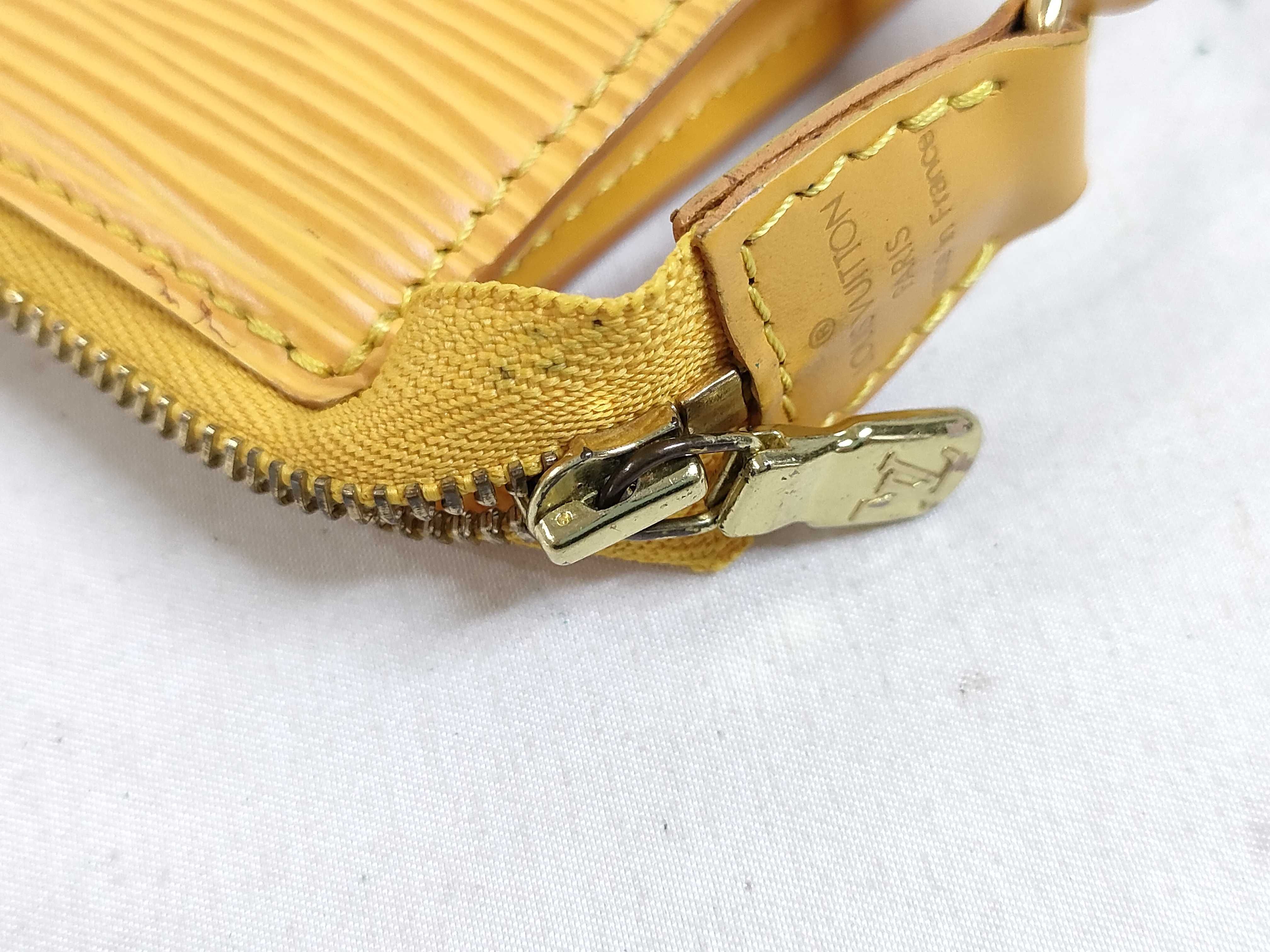 Epi PH - Epi Leather Yellow Pochette Handbag — view 12