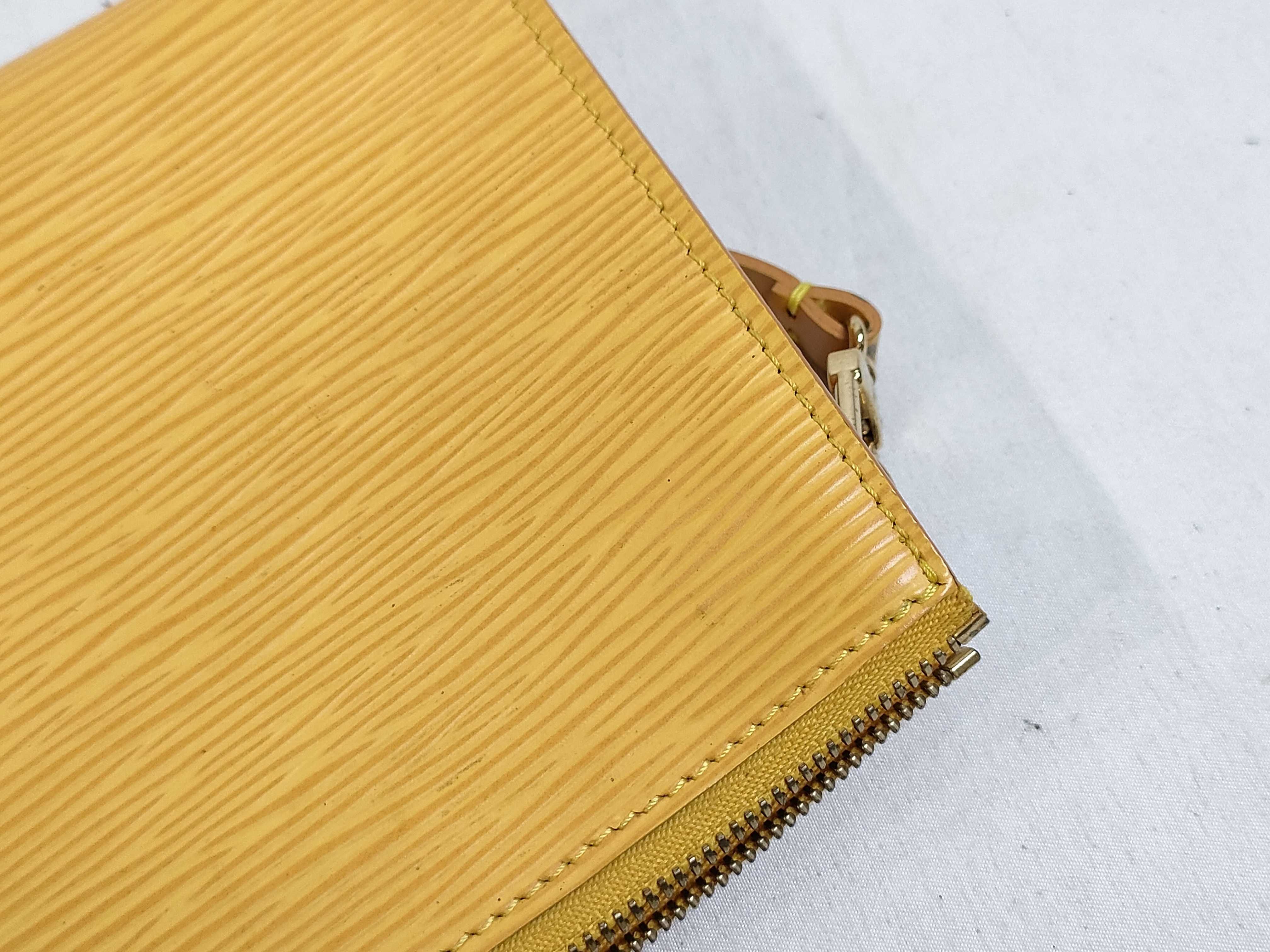 Epi PH - Epi Leather Yellow Pochette Handbag — view 14