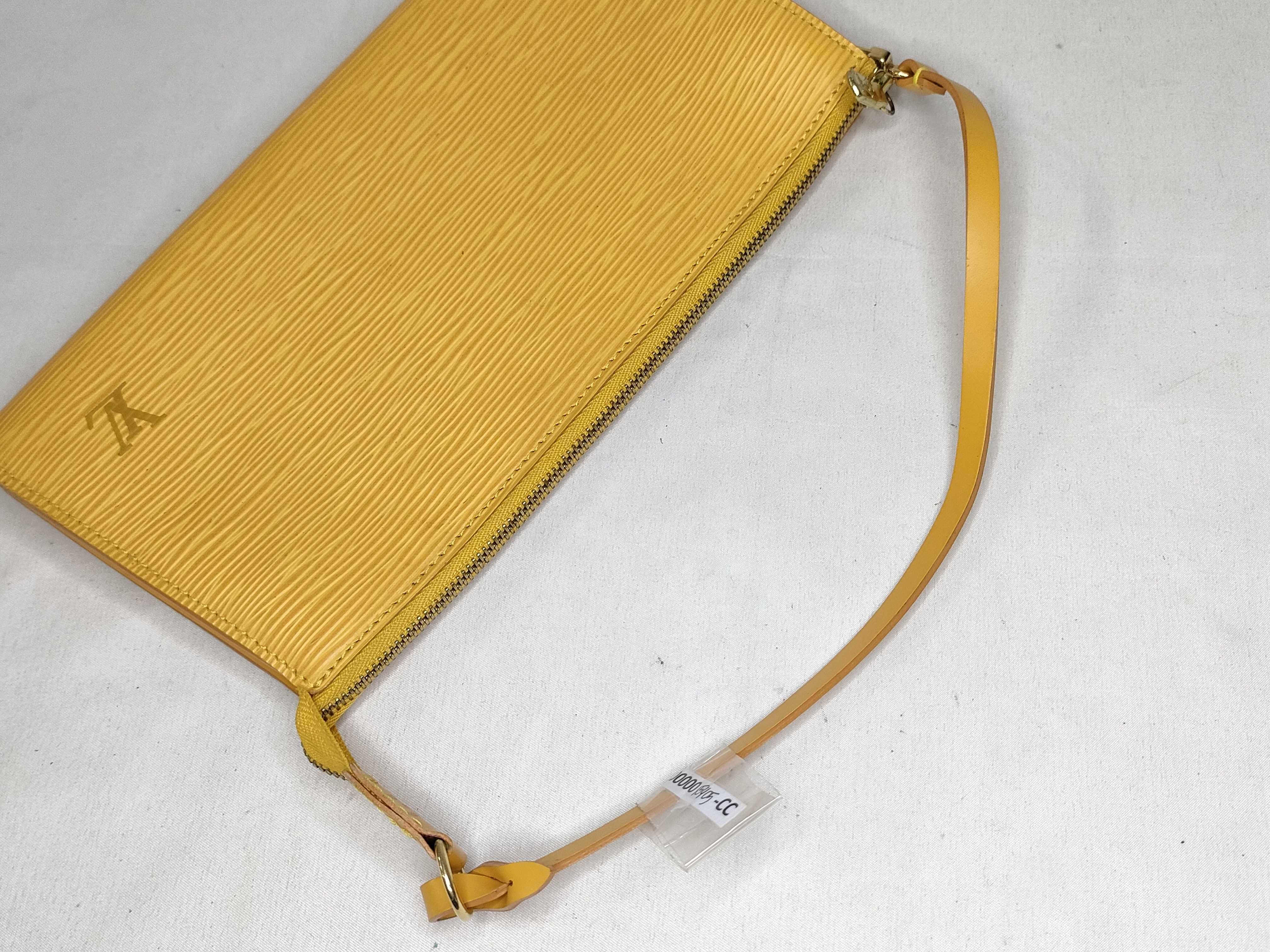 Epi PH - Epi Leather Yellow Pochette Handbag — view 3