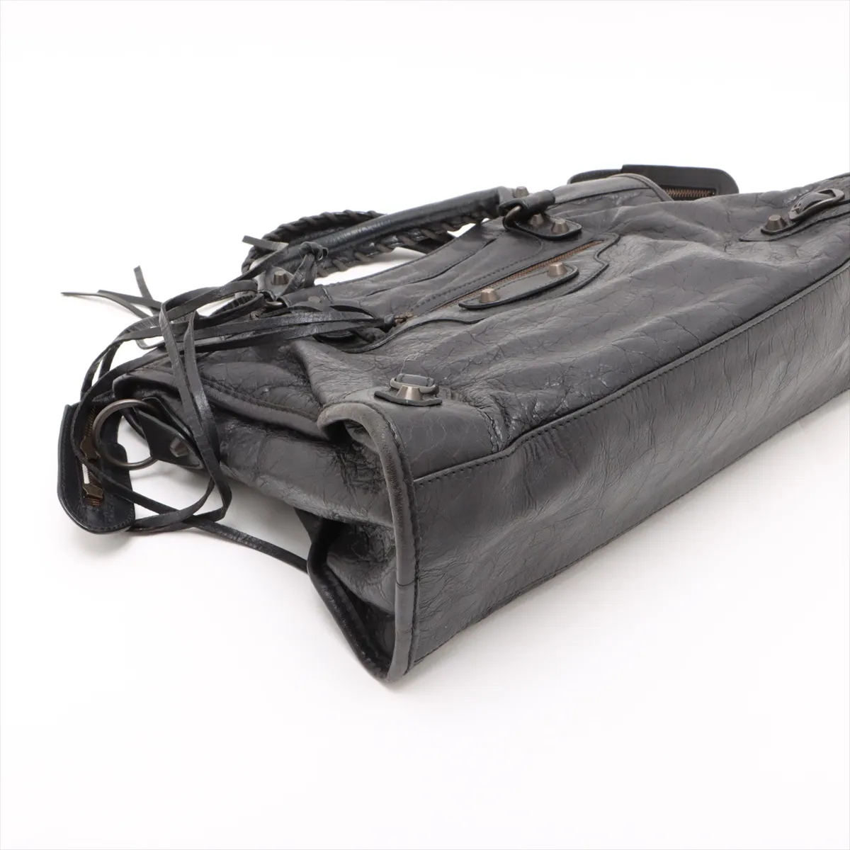 The City Leather 2WAY Handbag Black 115748 with Mirror — view 4