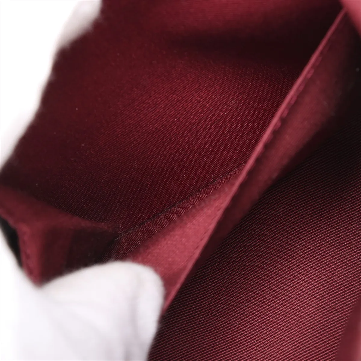 2.55 Wool Double Flap Double Chain Bag Icon Red Gunmetal Metal Fittings 21022991 21st SAMPLE — view 7