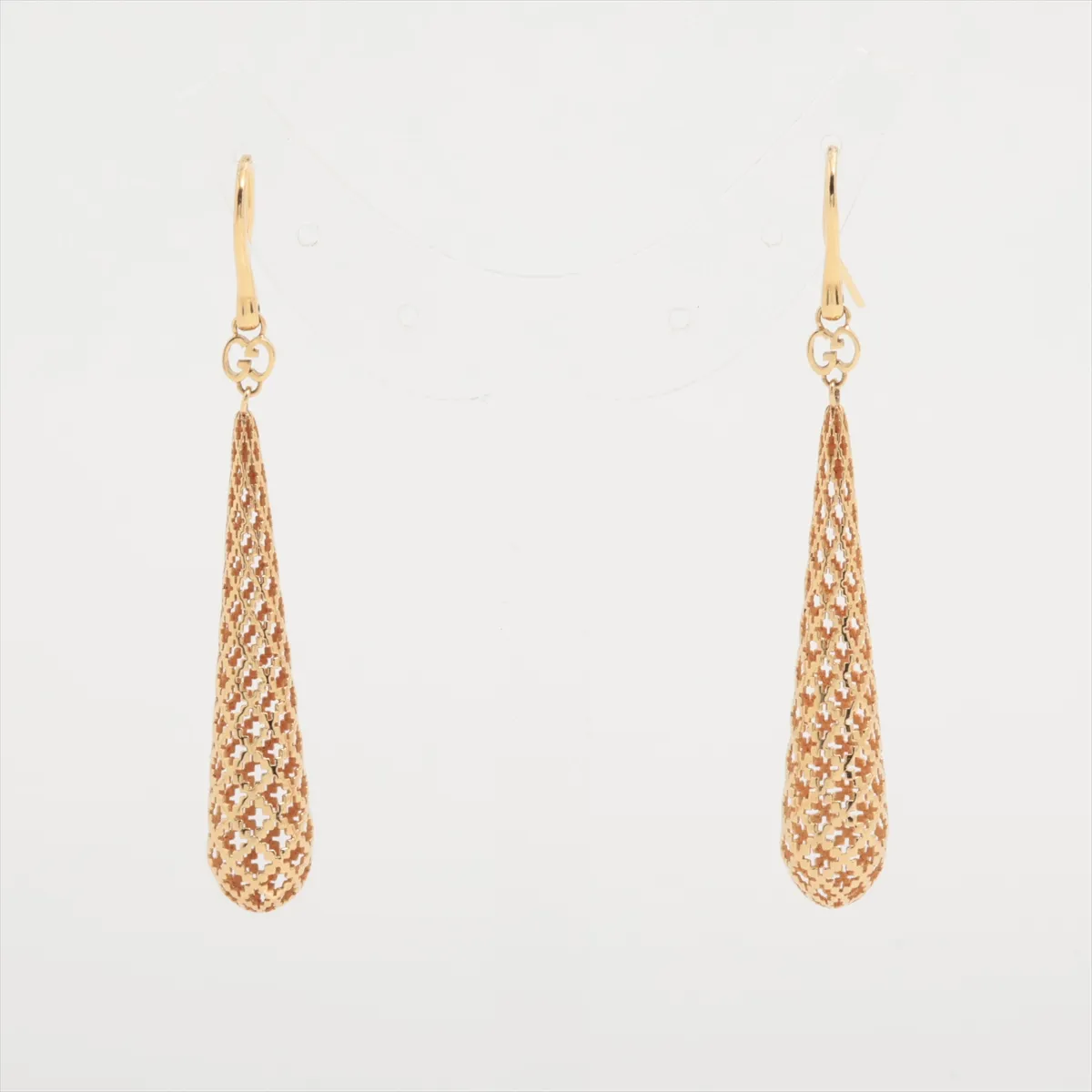Diamantissima Earrings, 750 (Yellow Gold), 6.2g. Hook slightly bent, engraving faded. — view 2