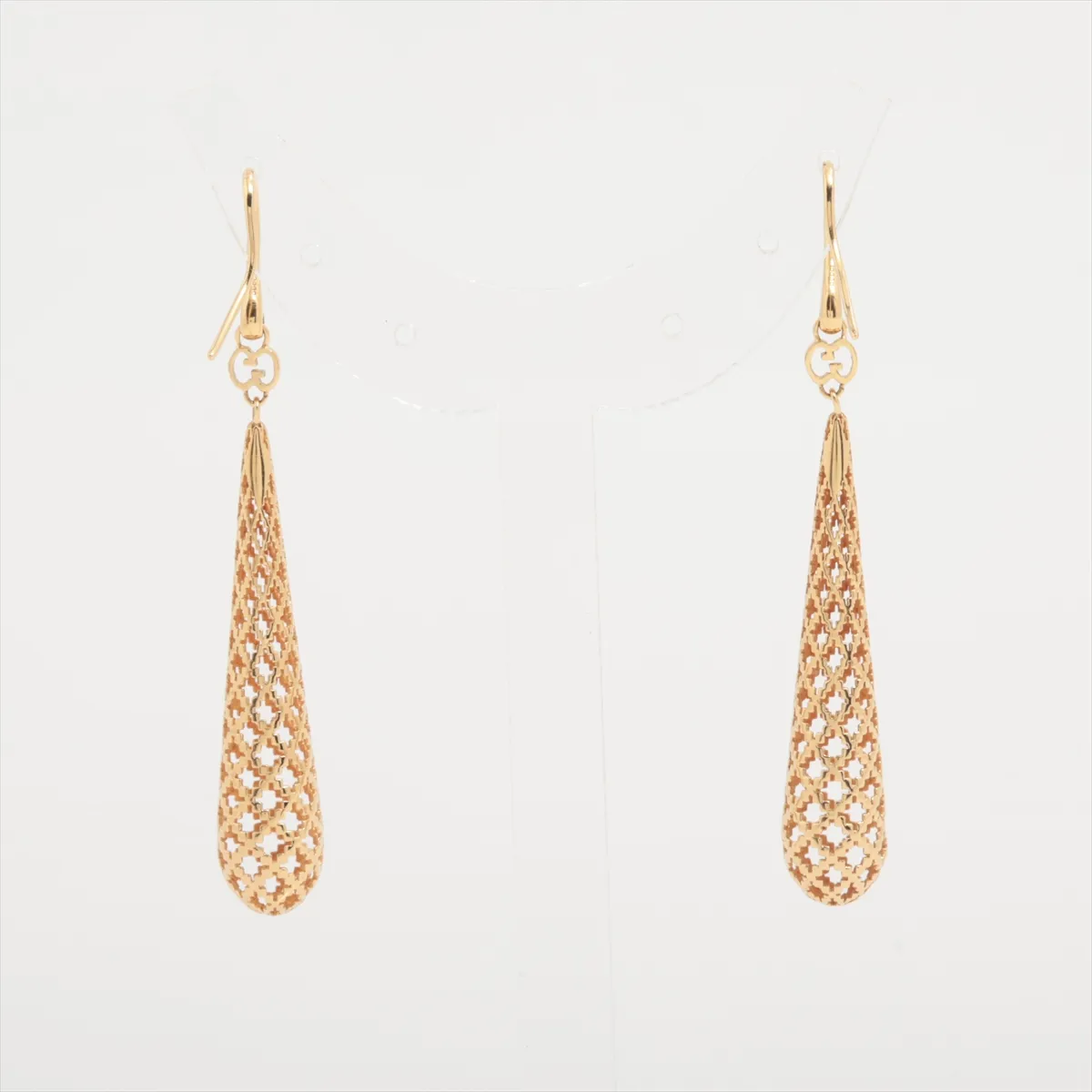 Diamantissima Earrings, 750 (Yellow Gold), 6.2g. Hook slightly bent, engraving faded. — view 3