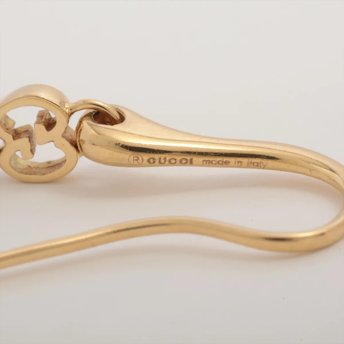 Diamantissima Earrings, 750 (Yellow Gold), 6.2g. Hook slightly bent, engraving faded. — view 5