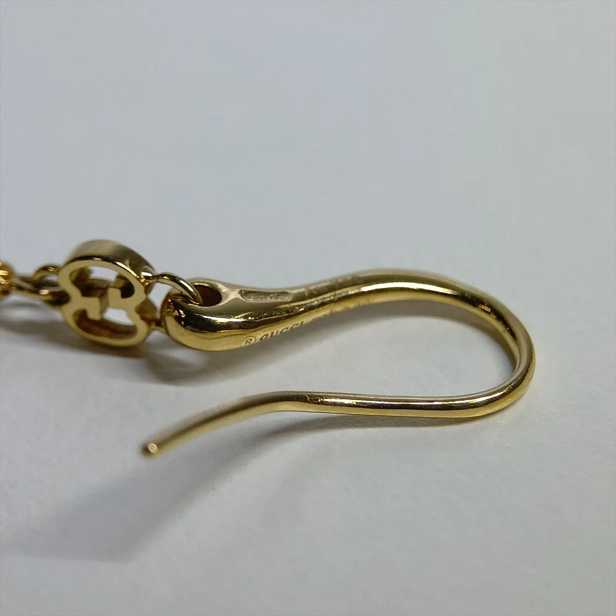 Diamantissima Earrings, 750 (Yellow Gold), 6.2g. Hook slightly bent, engraving faded. — view 6