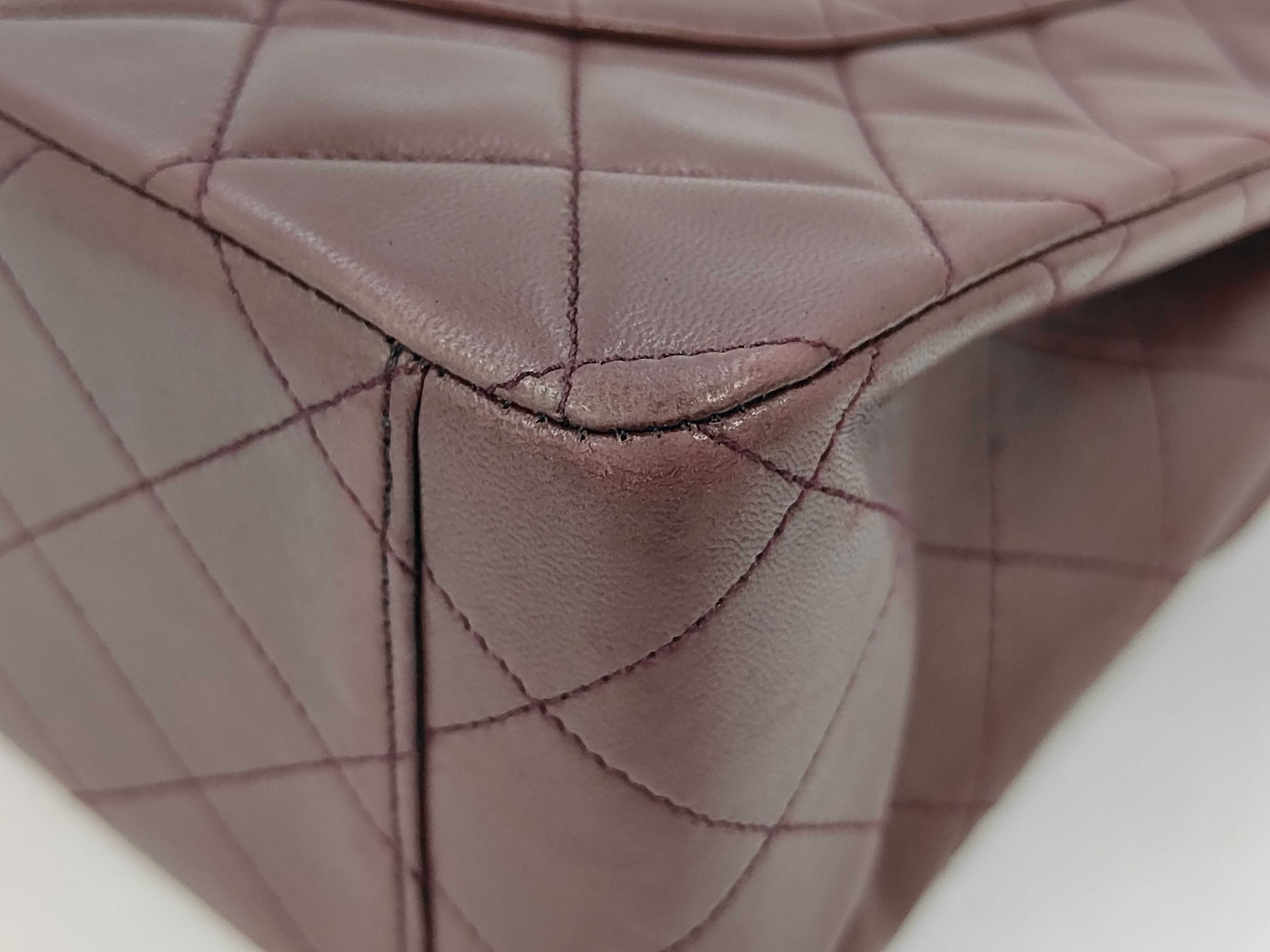 Large Matelassé Bordeaux Shoulder Bag — view 3