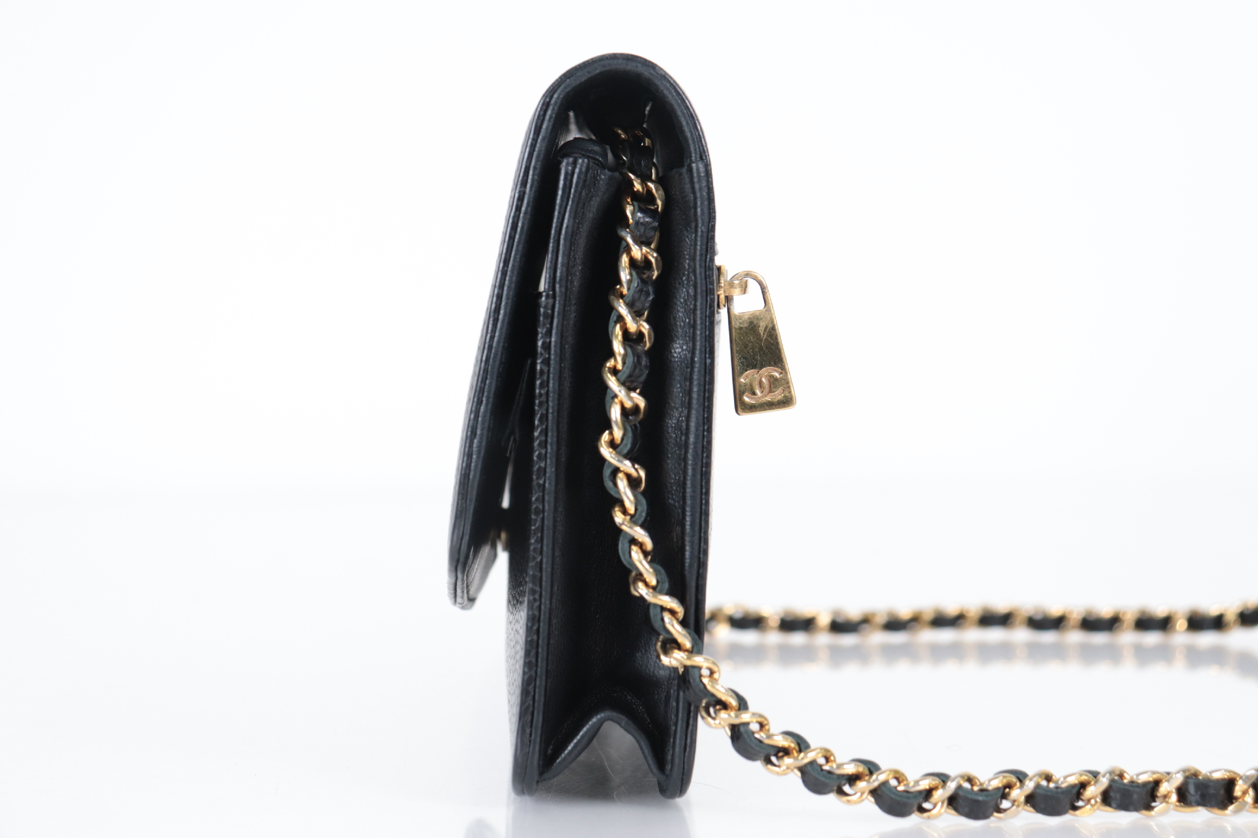 Coco Mark Caviar Chain Wallet, Series 6 Shoulder Bag — view 3