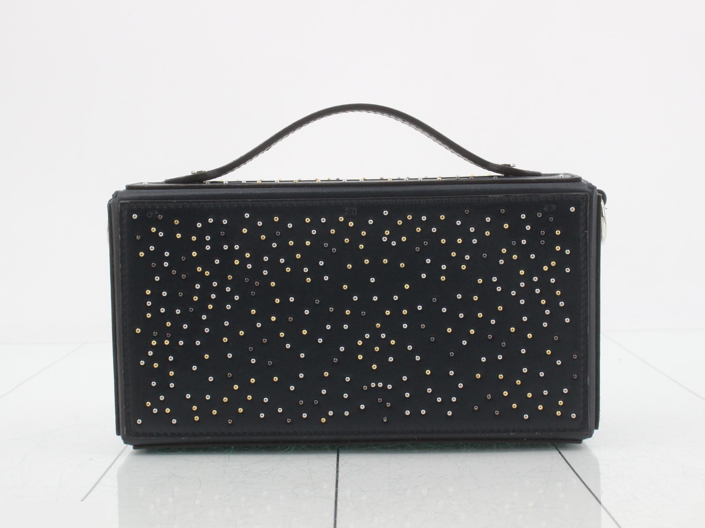 Studded Soft Trunk Baguette 2-Way Shoulder Bag/Handbag — view 2
