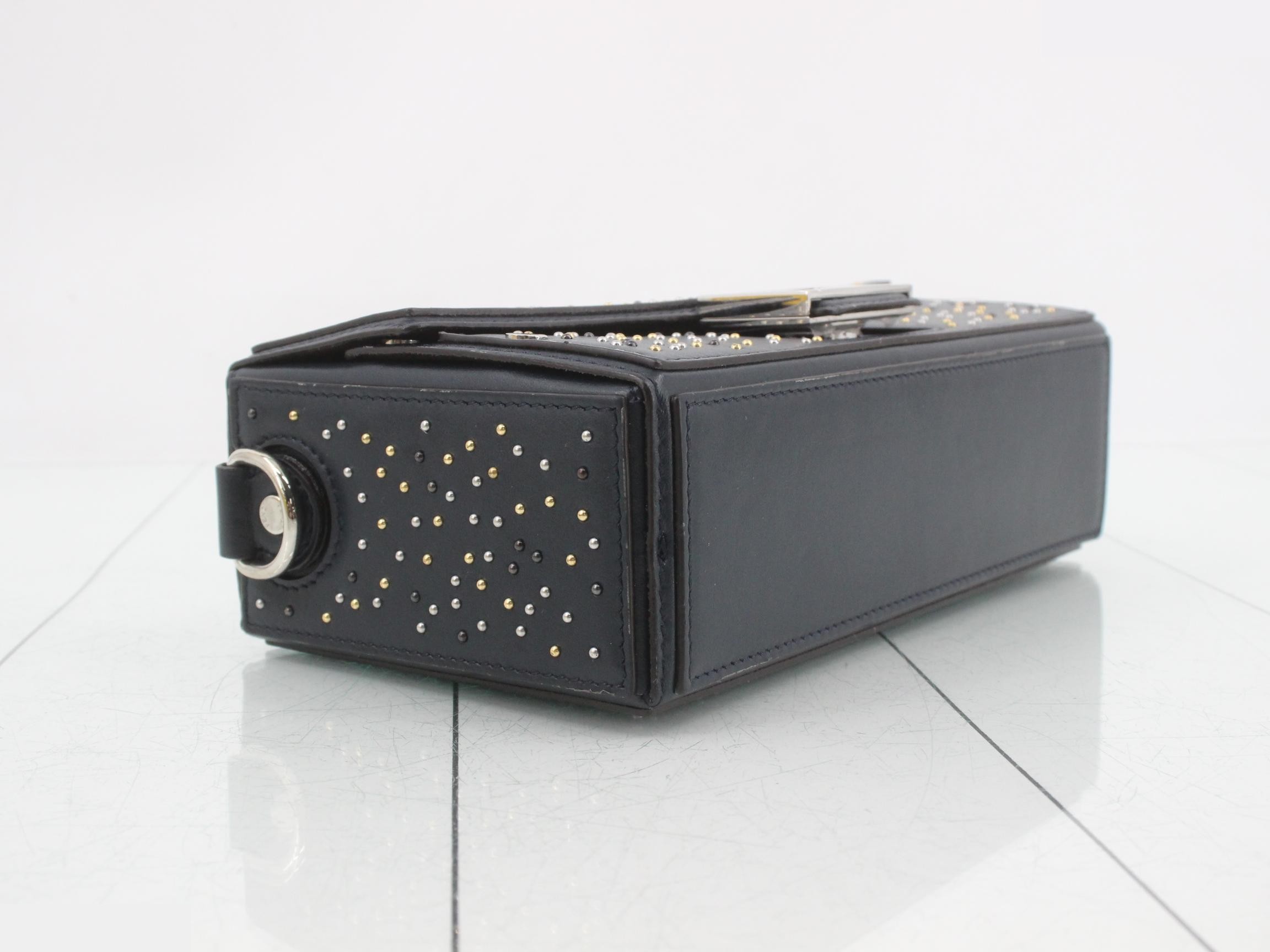 Studded Soft Trunk Baguette 2-Way Shoulder Bag/Handbag — view 5