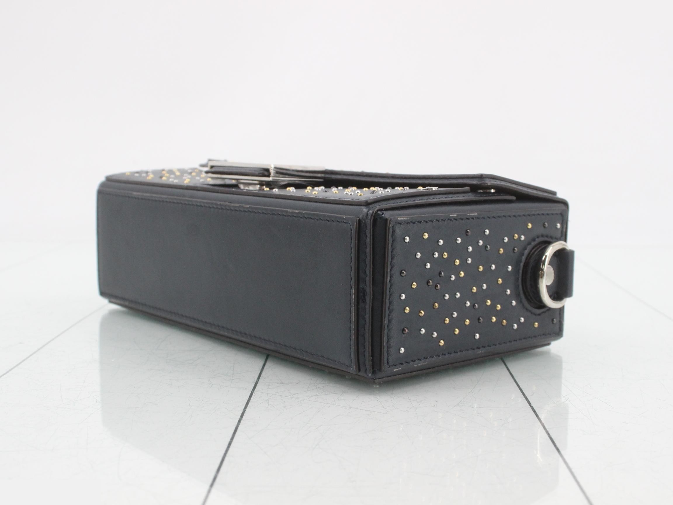 Studded Soft Trunk Baguette 2-Way Shoulder Bag/Handbag — view 6