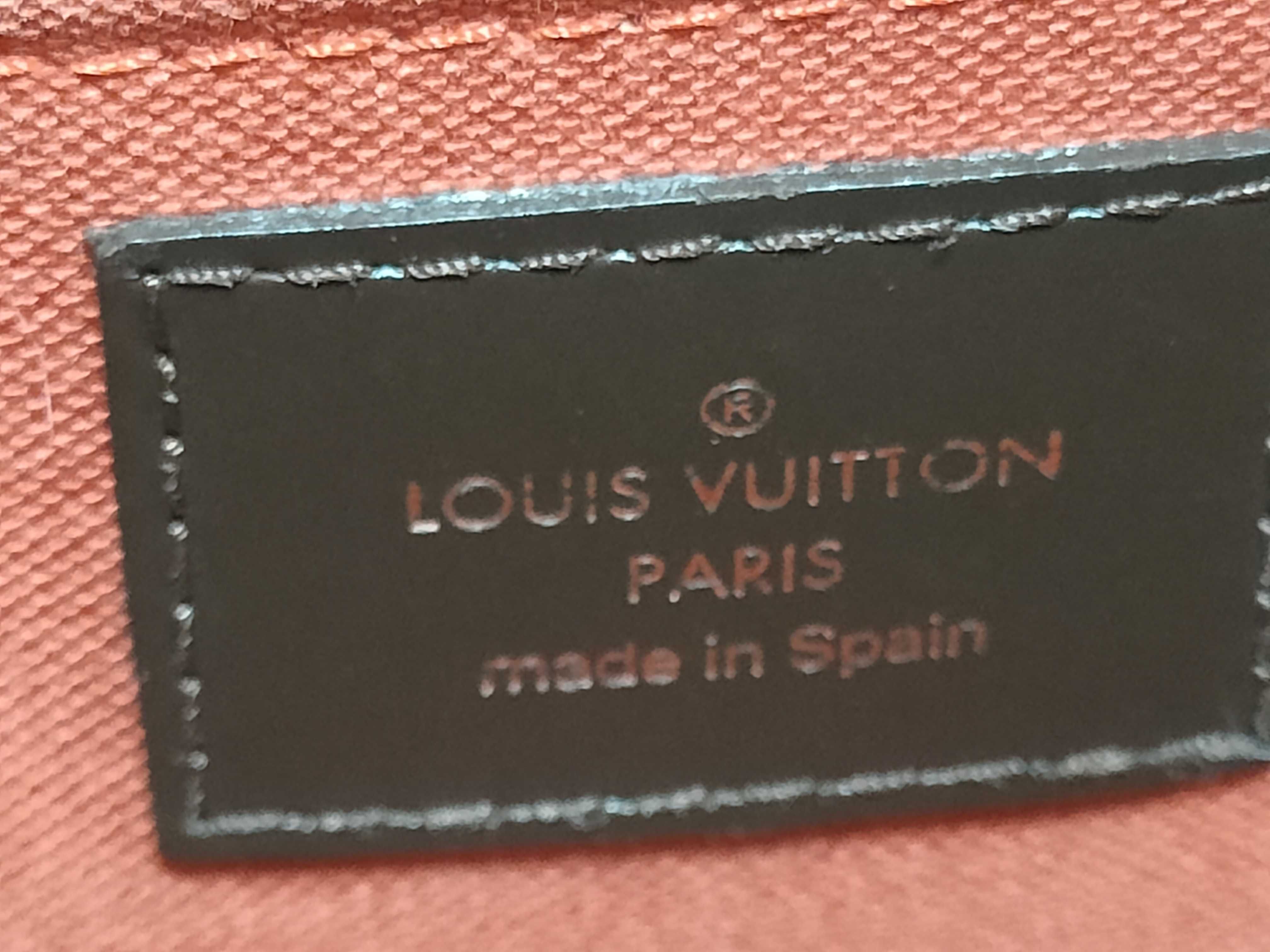 Damier Vuitton Damier Ribera MM N41434 CA1022 Brown Handbag — view 12