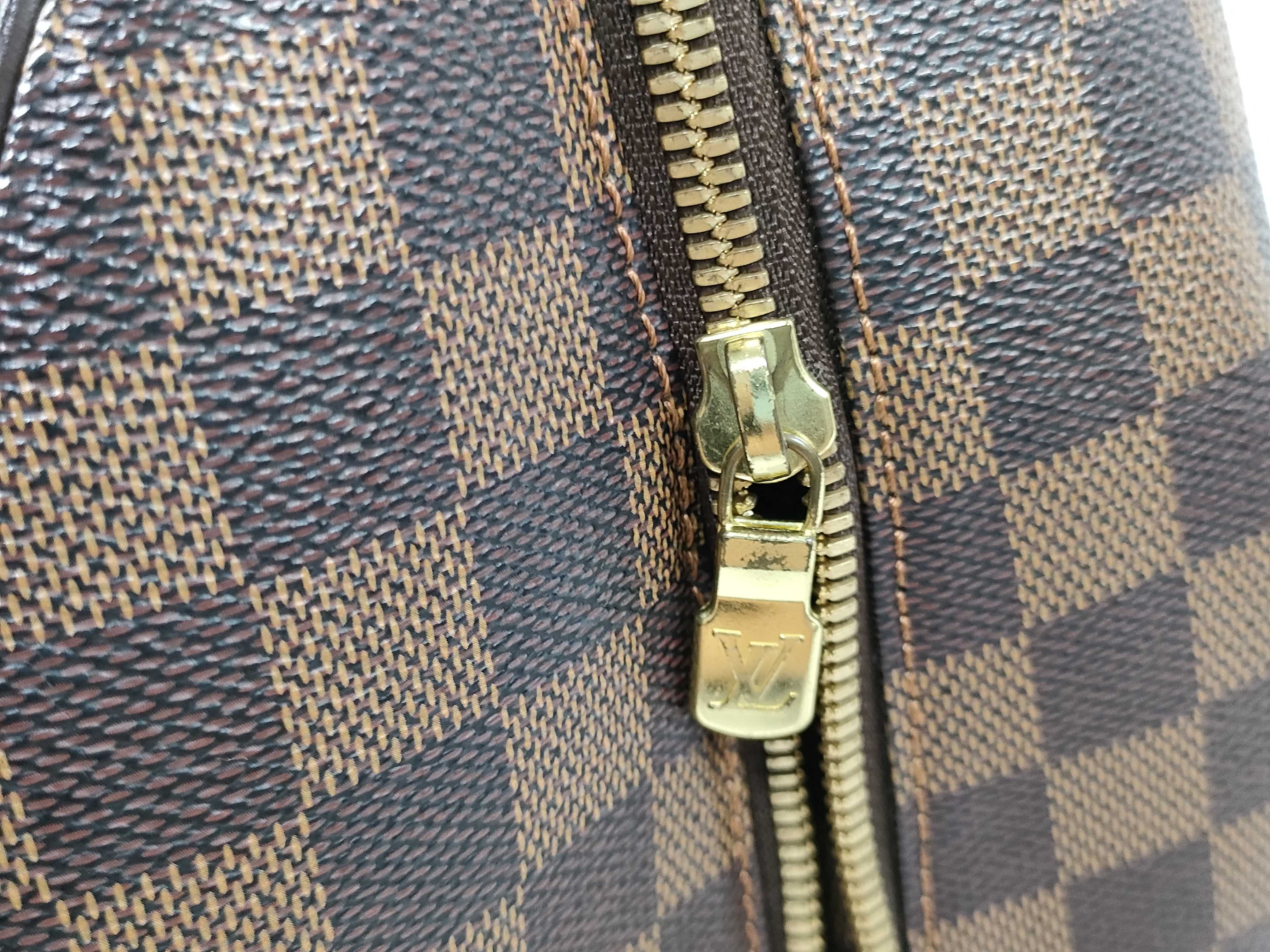 Damier Vuitton Damier Ribera MM N41434 CA1022 Brown Handbag — view 6