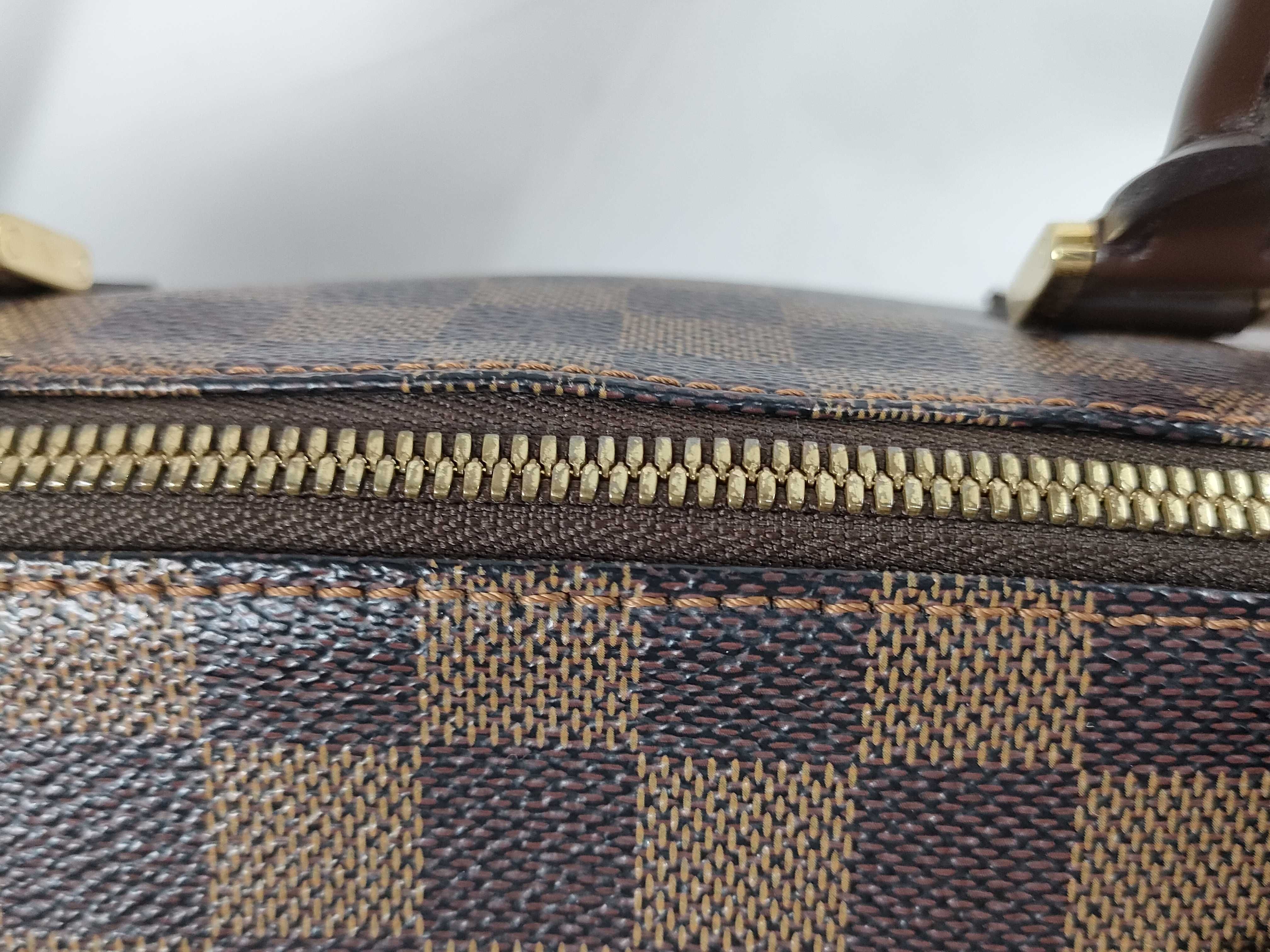Damier Vuitton Damier Ribera MM N41434 CA1022 Brown Handbag — view 7