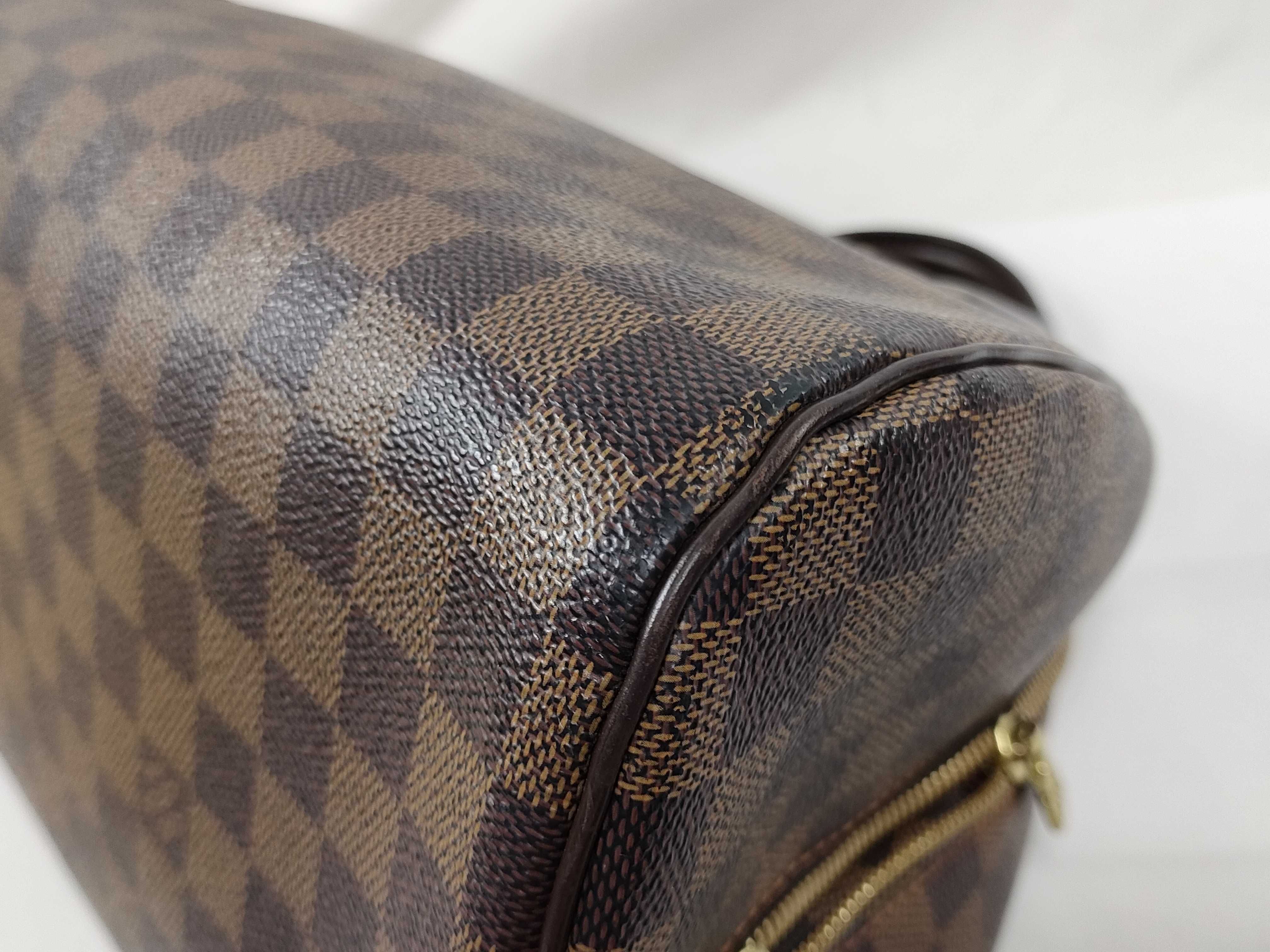 Damier Vuitton Damier Ribera MM N41434 CA1022 Brown Handbag — view 9