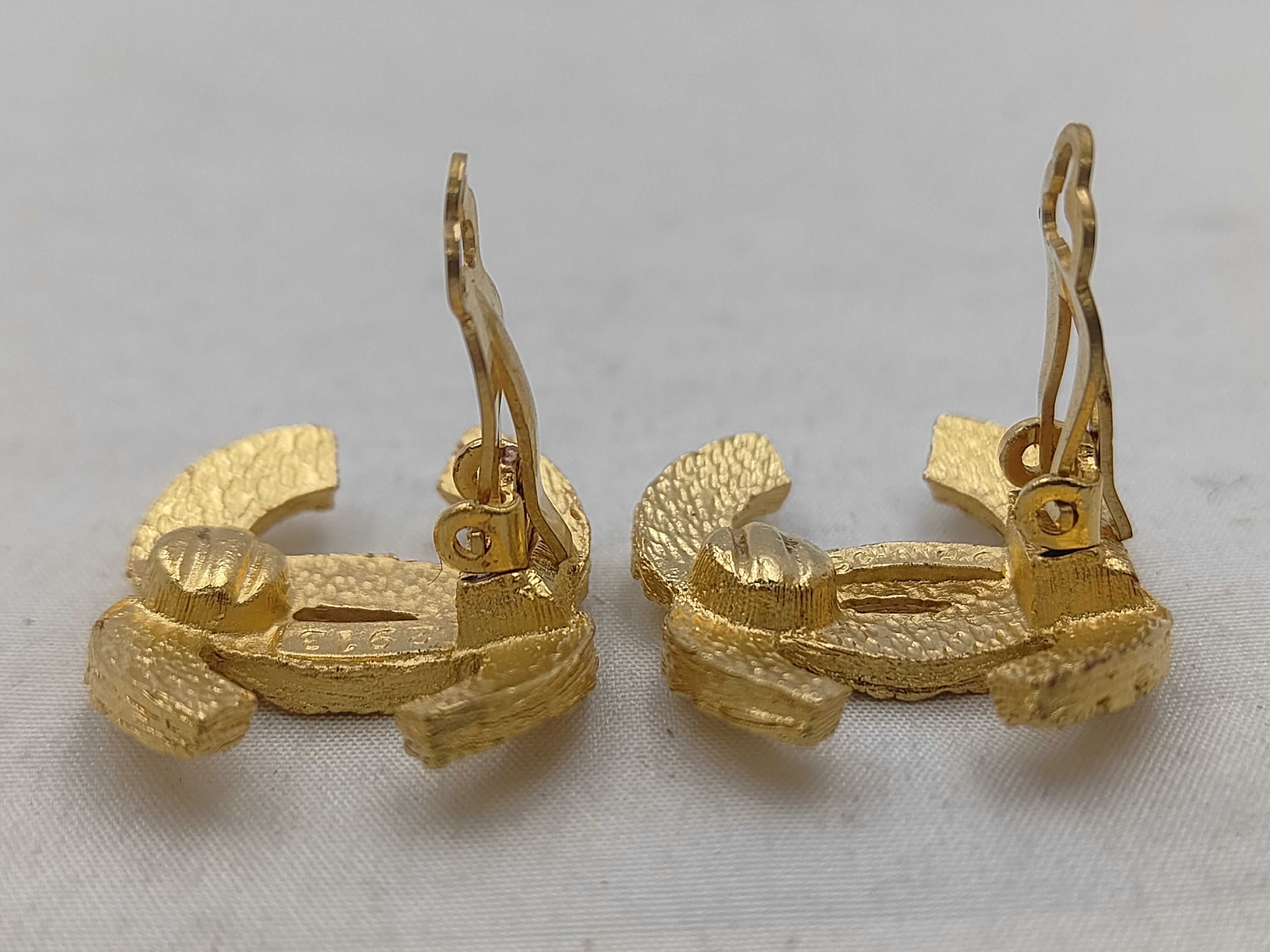 earrings 2913 Coco Mark gold earrings — view 3