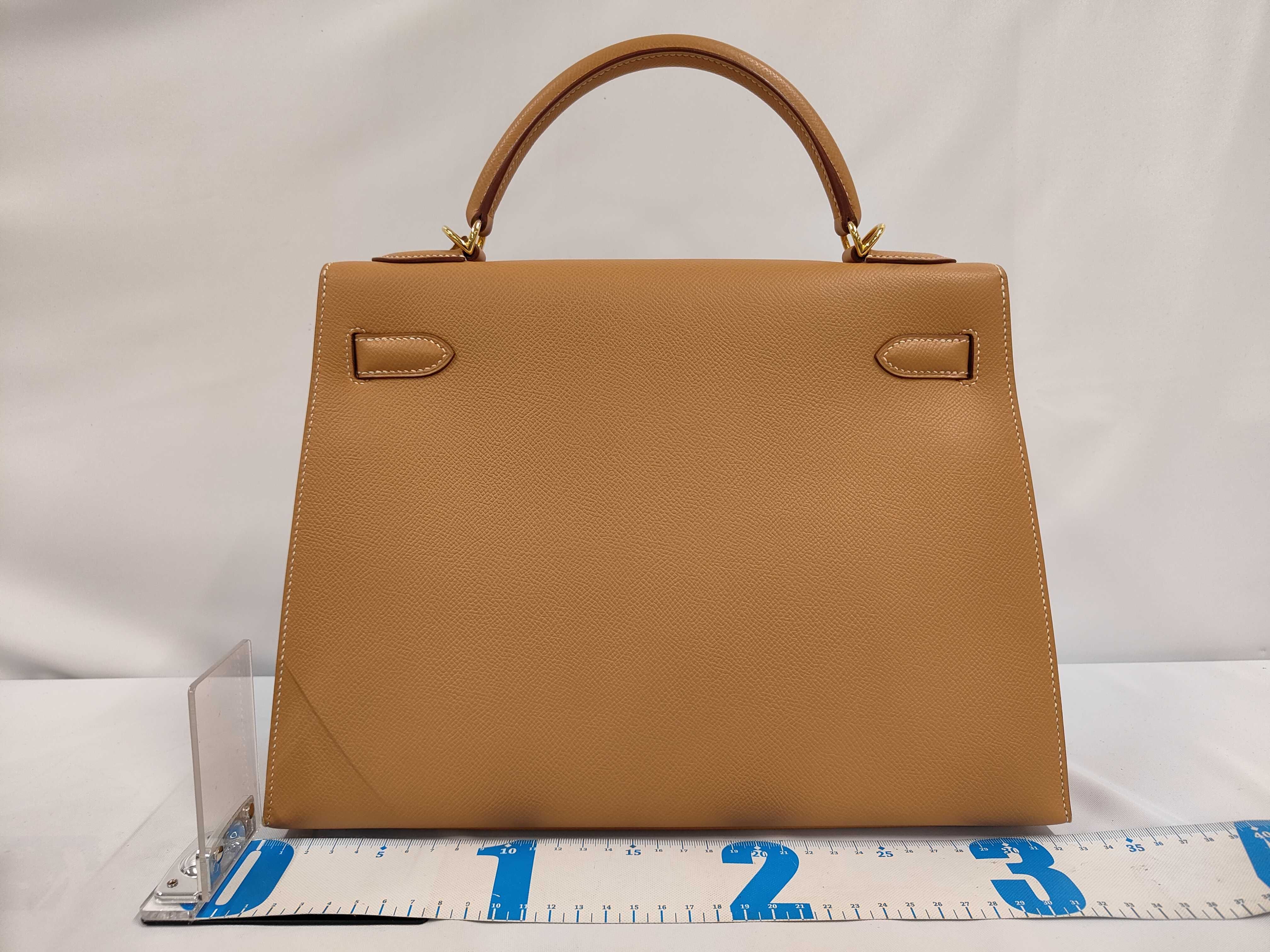 Kelly 32 Camel color Gold hardware C Handbag — view 2