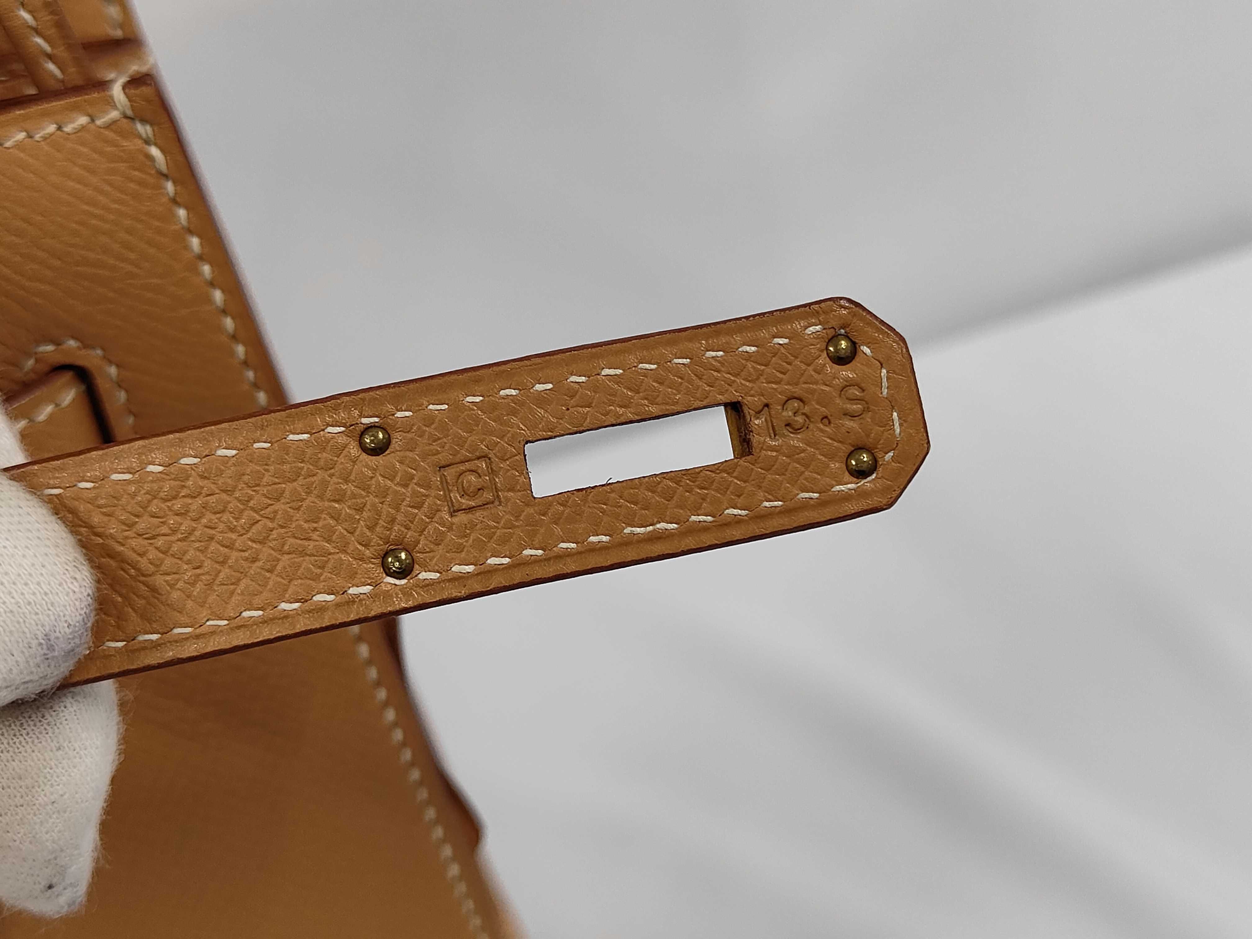 Kelly 32 Camel color Gold hardware C Handbag — view 10