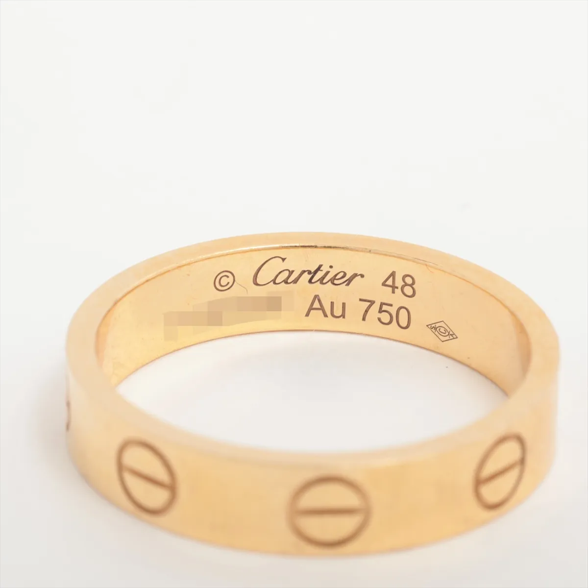 Mini Love Ring 750 (Yellow Gold) 3.1g Size 48 712HOF — view 3